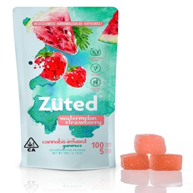STRAWBERRY WATERMELON GUMMY ZUTED - DAY DREAMERS -  - $10.75 - Edibles