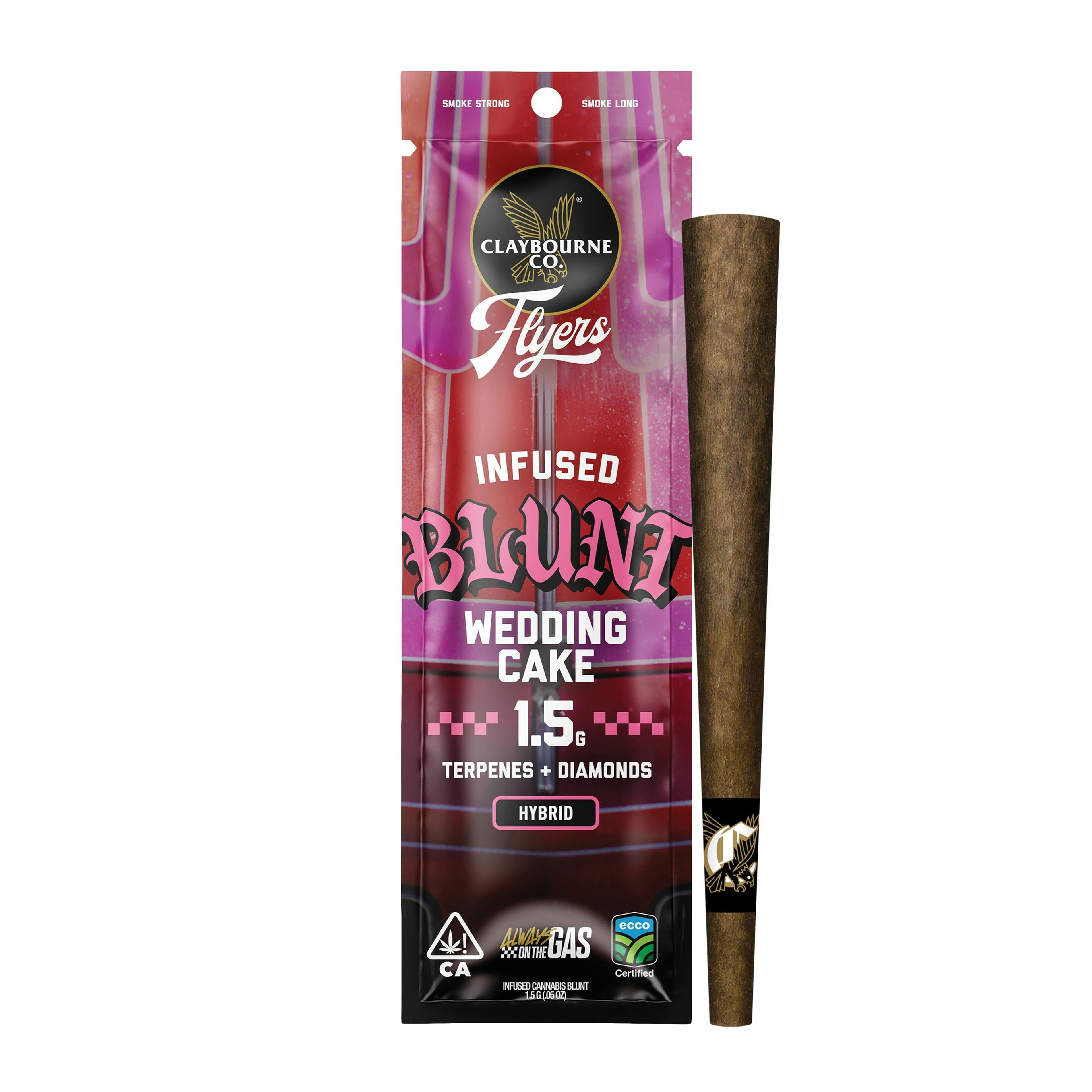 Wedding Cake Flyers Diamond Blunt 1.5g - Claybourne - - $25 - Pre-Rolls