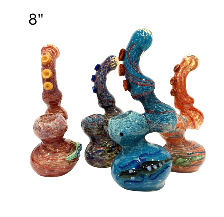 8" Glass Bubbler - The Showcase - 8" Bubbler - $35 - Accessories