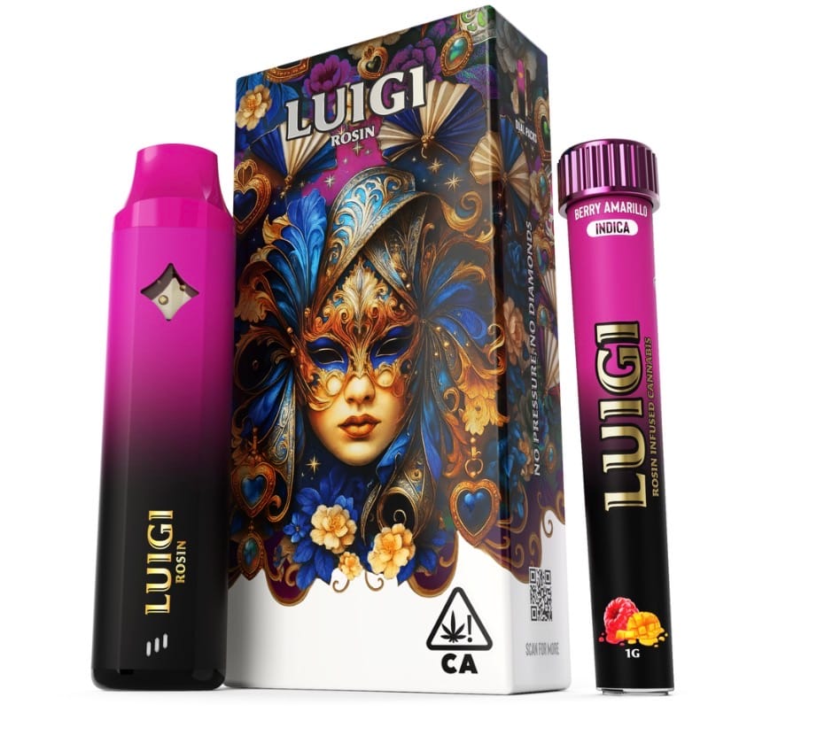 Luigi - Rosin Berry Amarillo AIO 1g + Infused Bubble Hash Rosin Pre-Roll 1G PROMO - Luigi - Luigi - Rosin Berry Amarillo AIO 1g + Infused Bubble Hash Rosin Pre-Roll 1G PROMO - $72 - Disposable