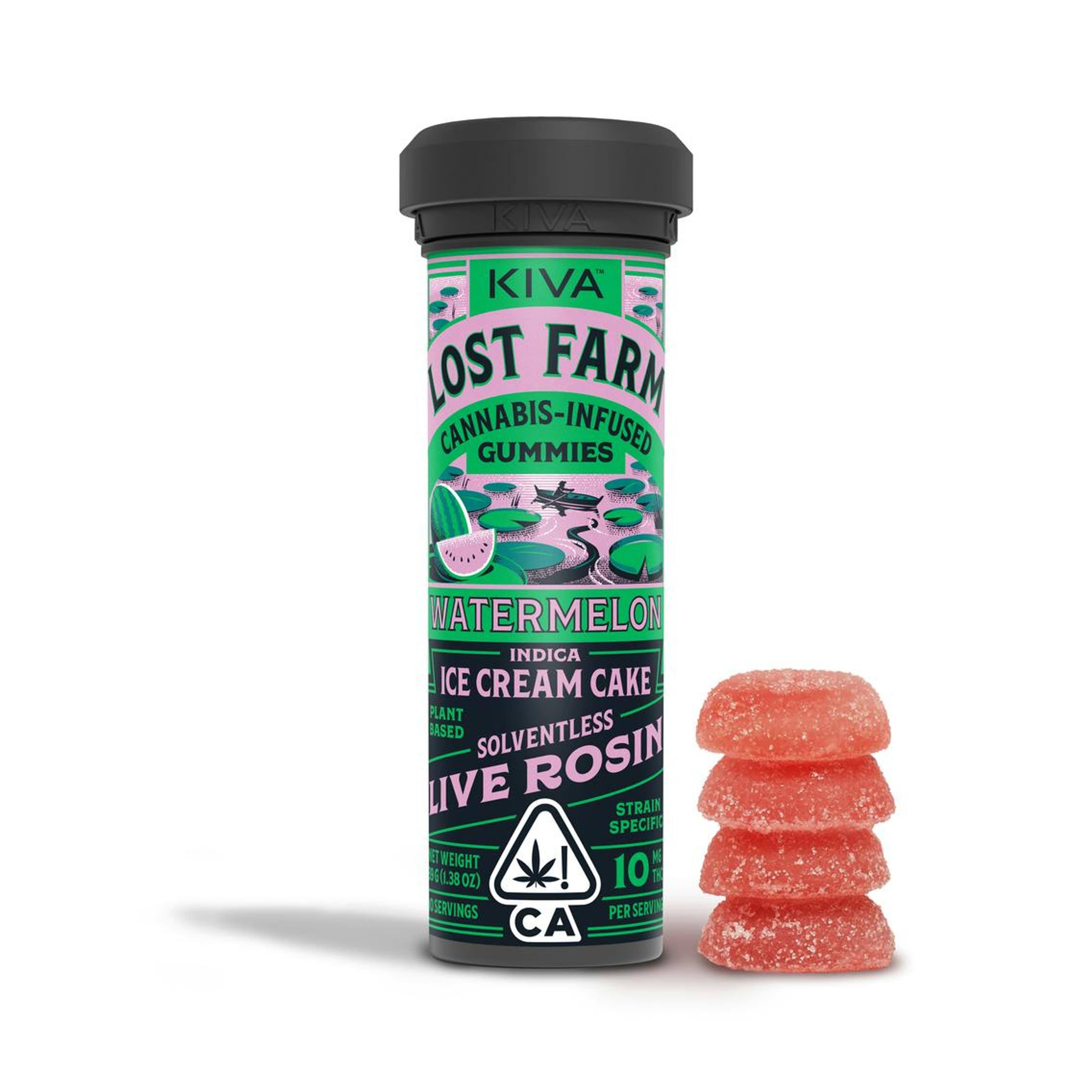 Watermelon Ice Cream Cake | Live Rosin Gummies - Lost Farm - - $25 - Edibles