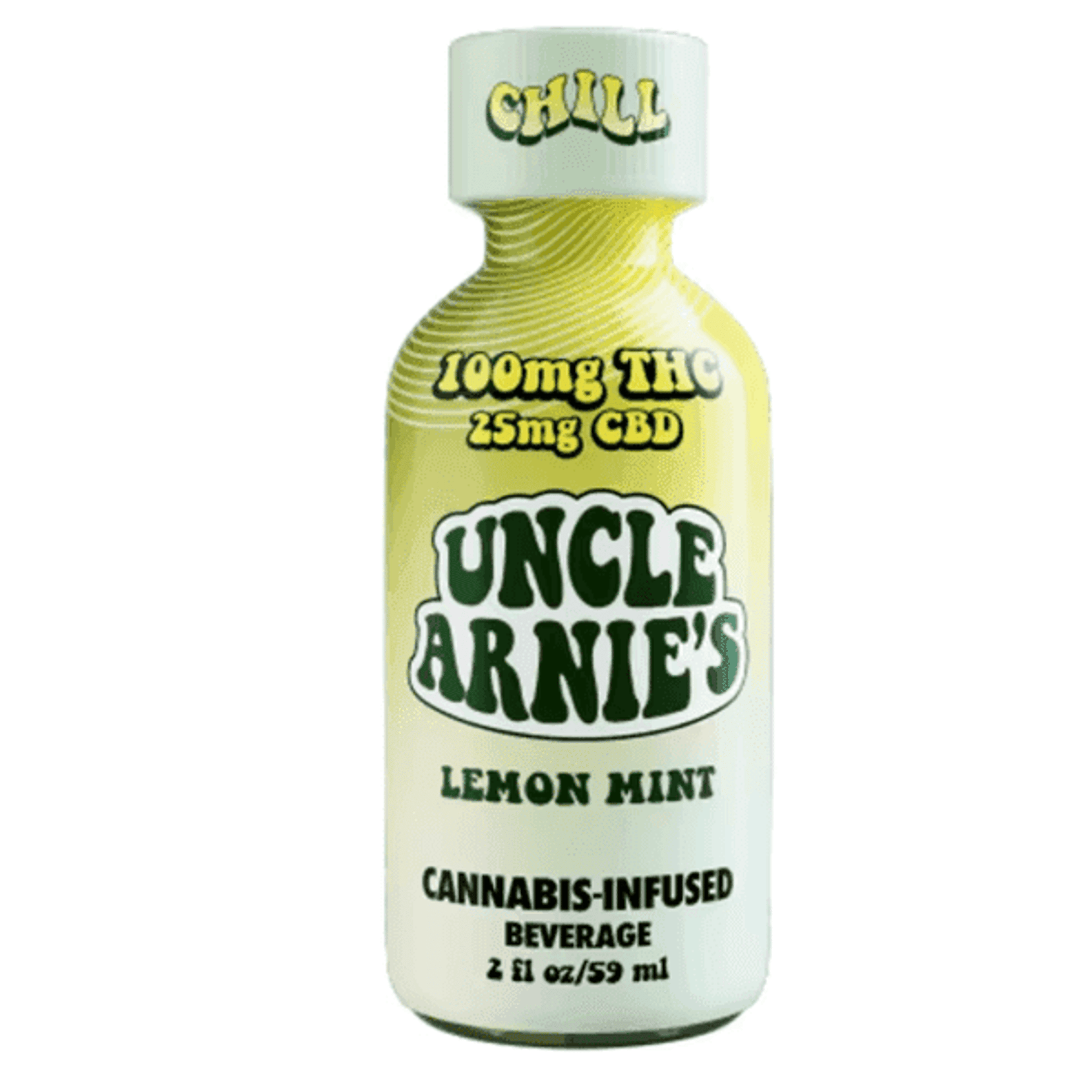Lemon Mint 4:1 THC/CBD - 100mg Shot - Uncle Arnie's - 100mg Shot - Hybrid - $7.99 - Drinks