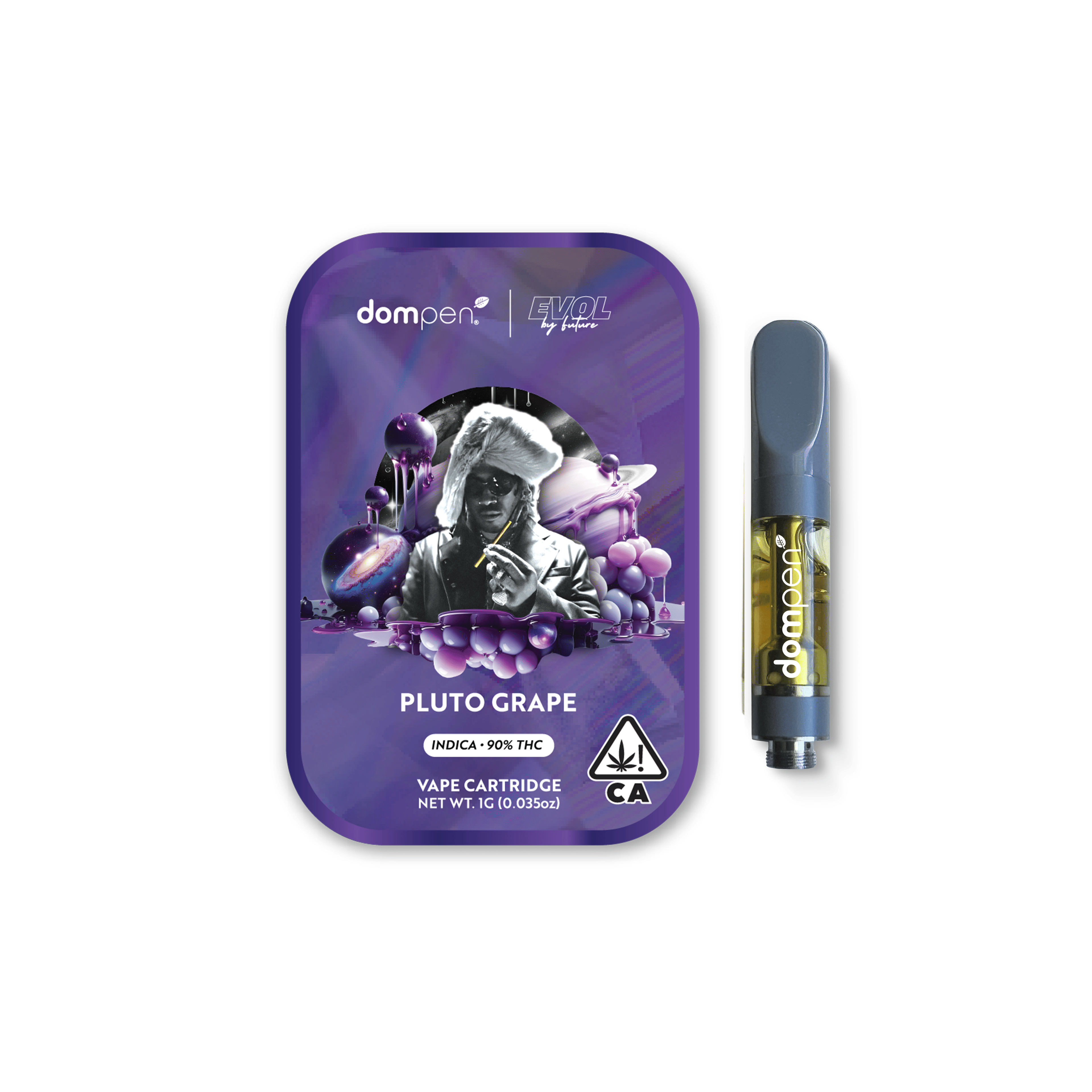 1G PLUTO GRAPE CARTRIDGE - Dom Pen - - $18.75 - Vaporizer