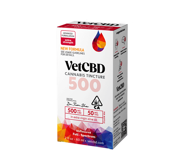 VetCBD - 10:1 - 2oz Tincture - 500mg CBD/50mg THC