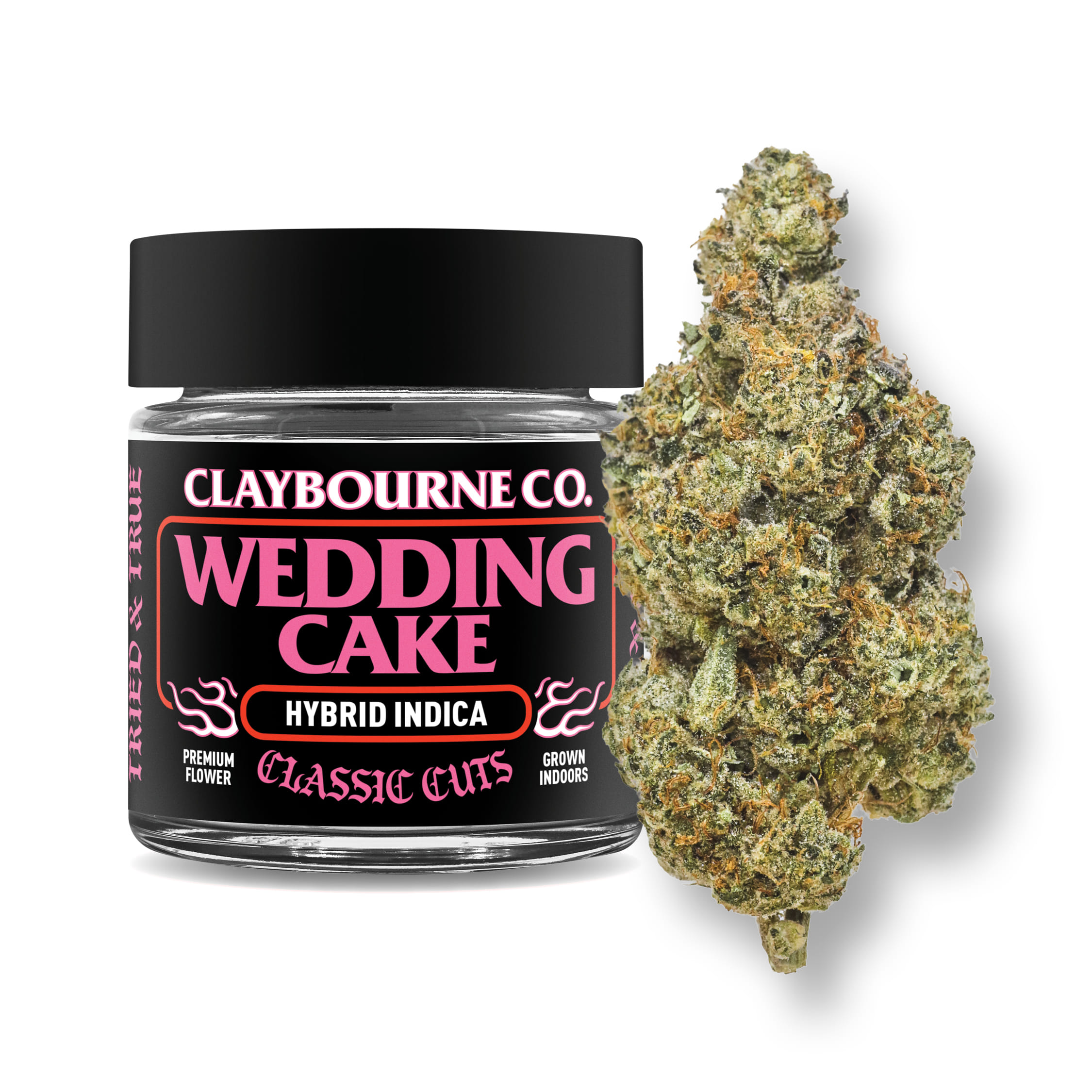 Wedding Cake 27.01% - 3.5g Classic Cut - Claybourne Co. - Eighth - $36.80 - Flowers