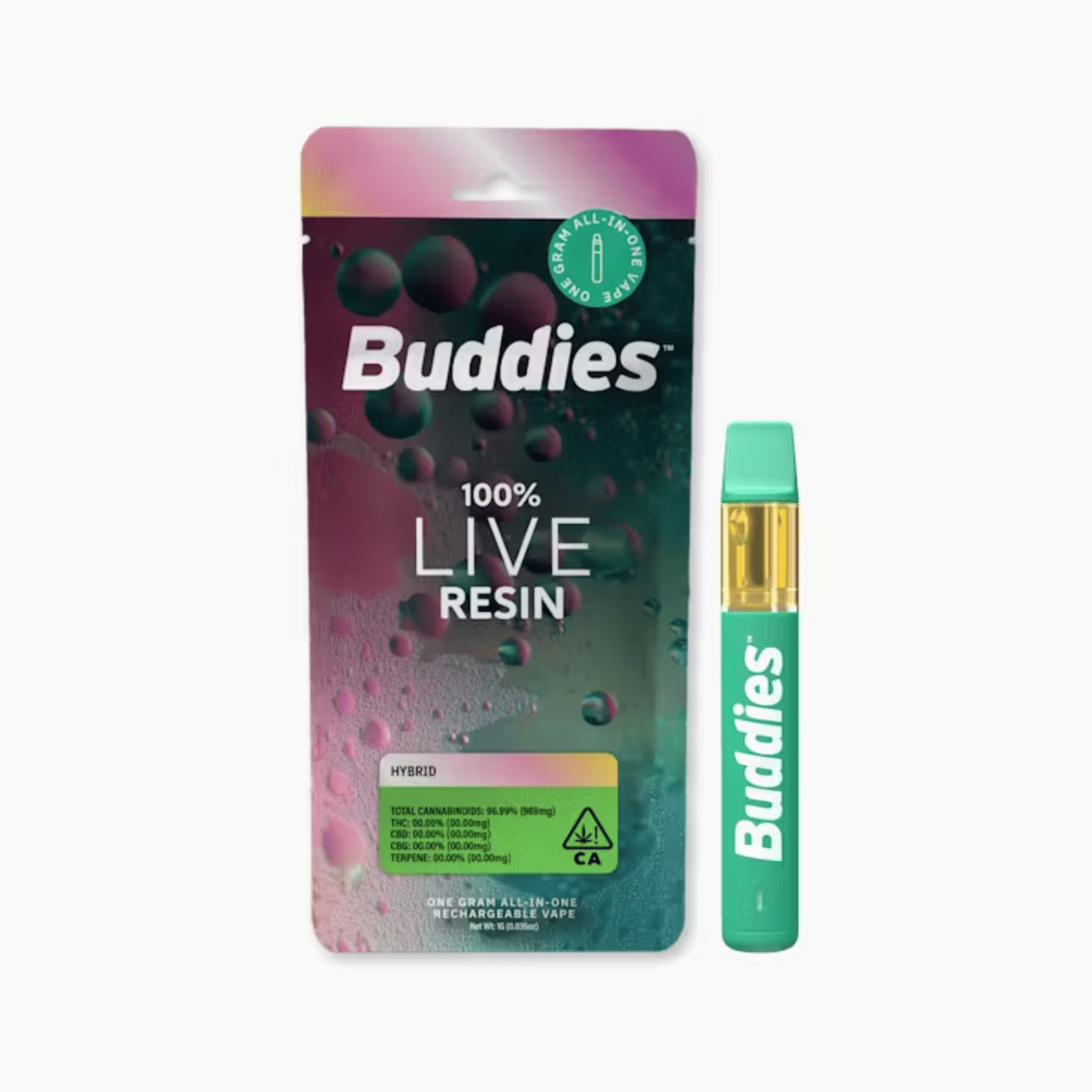 Gelatti Live Resin AIO 1g - Buddies - - $40 - Vapes