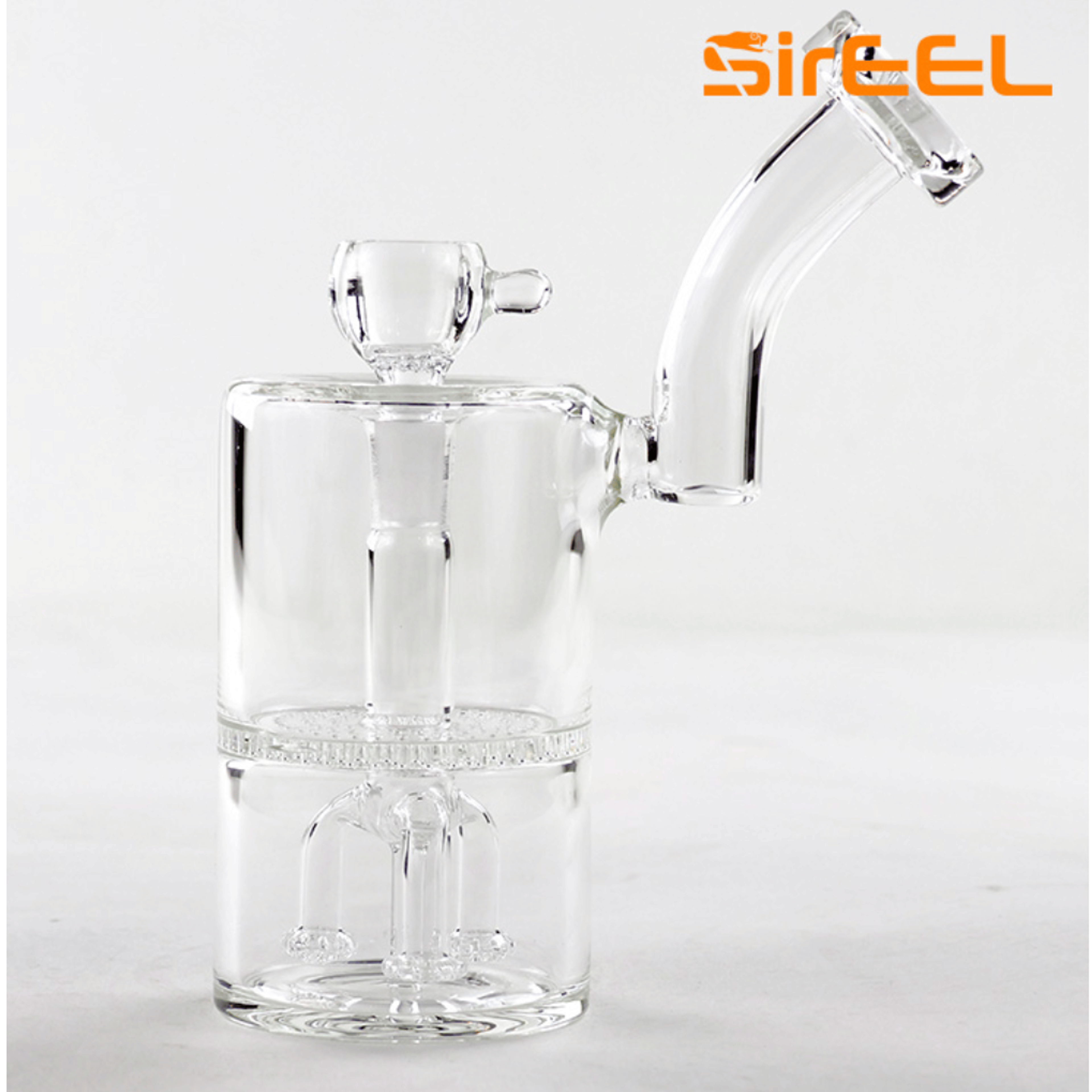 8" Chuggular Bong with Triple Whitewater Perc and Flower Bowl - SirEEL - 8" Chuggular Bong - $100 - Pipes/Bongs/Dab Rigs