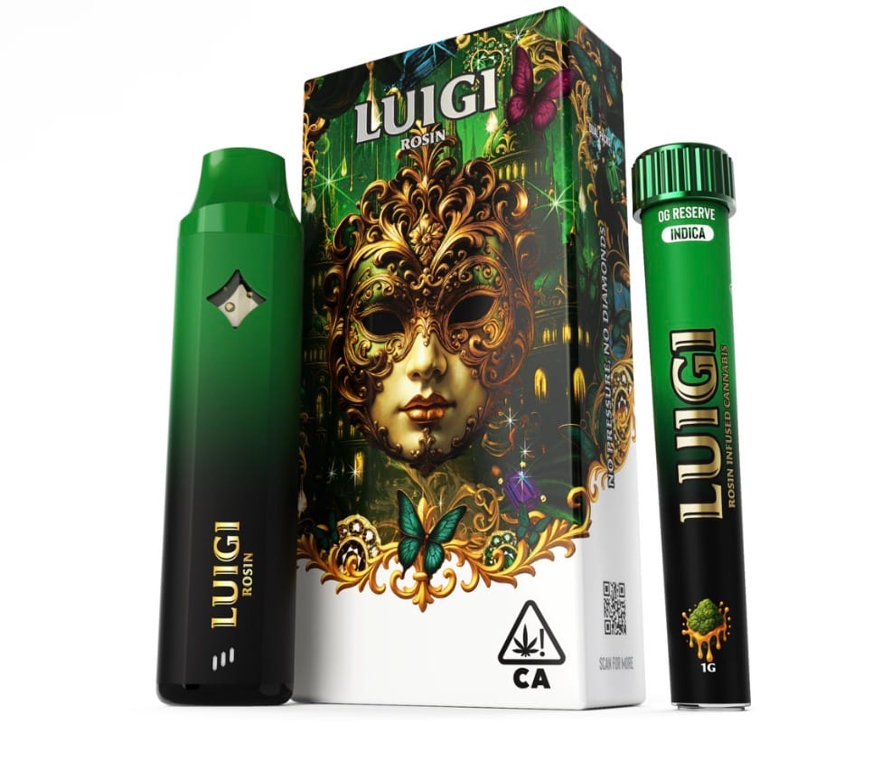 Luigi - Rosin OG AIO 1g + Infused Bubble Hash Rosin Pre-Roll 1G PROMO - Luigi - Luigi - Rosin OG AIO 1g + Infused Bubble Hash Rosin Pre-Roll 1G PROMO - $72 - Disposable
