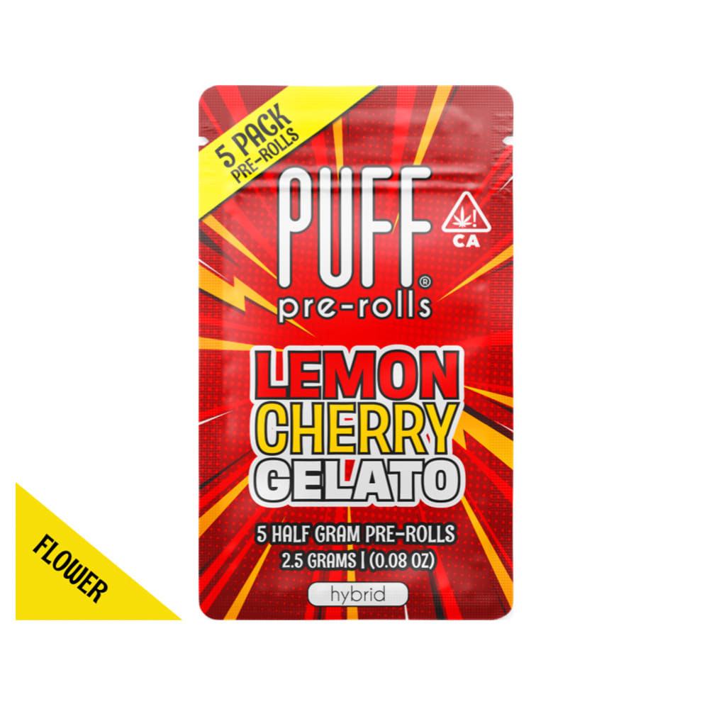 Lemon Cherry Gelato | Pre-Rolls (5-Pack) [2.5g] - PUFF -  - $16 - Pre-Rolls