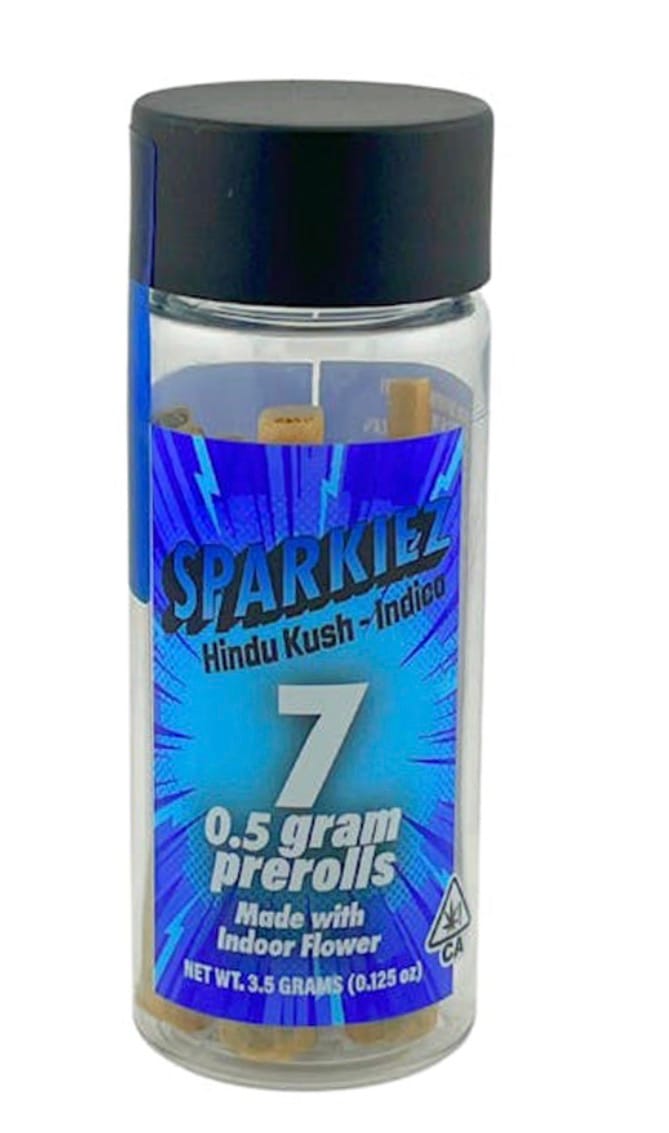 Sparkiez - 3.5g Hindu Kush PreRoll 7PK - Hybrid - Sparkiez - Sparkiez - 3.5g Hindu Kush PreRoll 7PK - Hybrid - $20 - Pre-Roll
