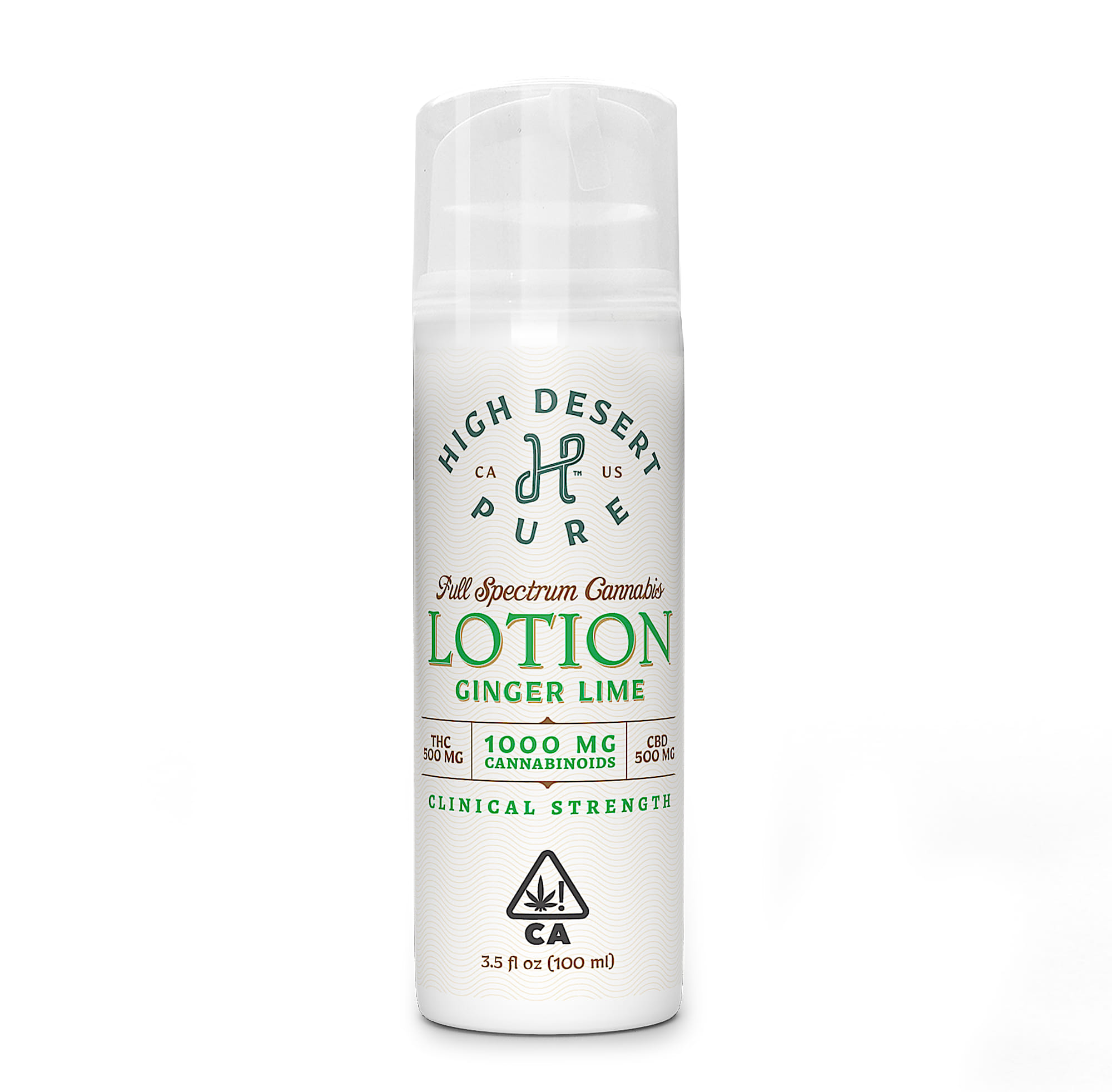 Ginger Lime Lotion 1:1 - 1500mg - High Desert Pure - Ginger Lotion - $70 - Topicals