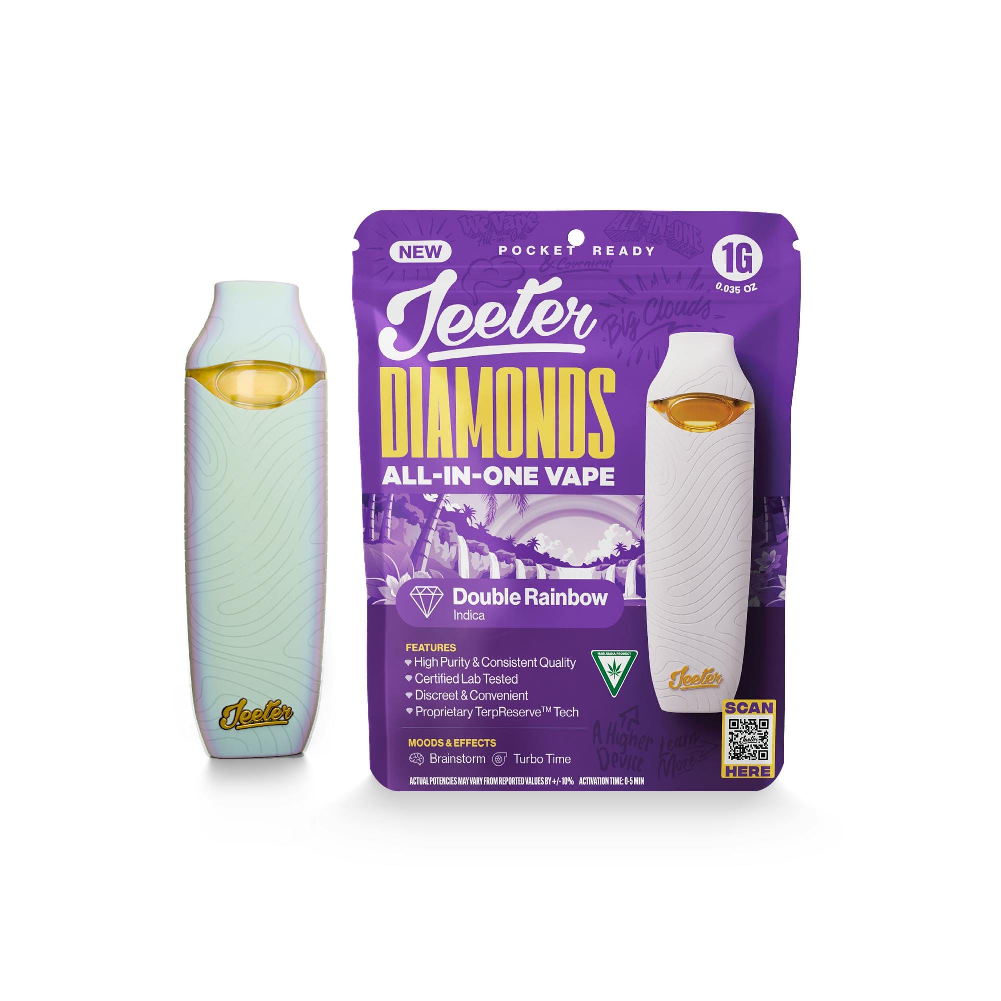Double Rainbow (I) Liquid Diamond Disposable 1g - Jeeter -  - $35 - Disposables
