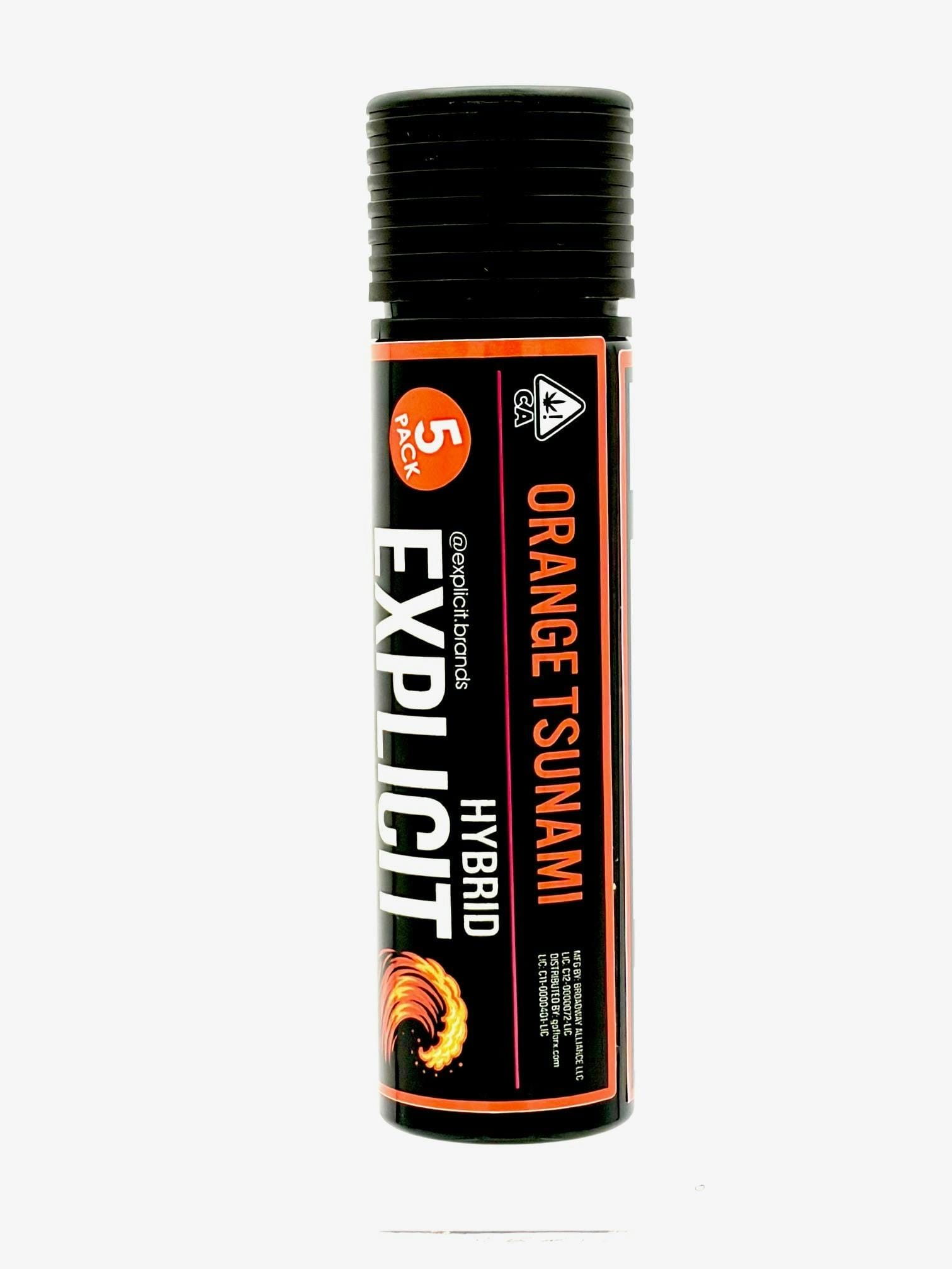 Orange Tsunami  Infused Pre-roll 5pk- 5g - Explicit -  - $25 - Flowers