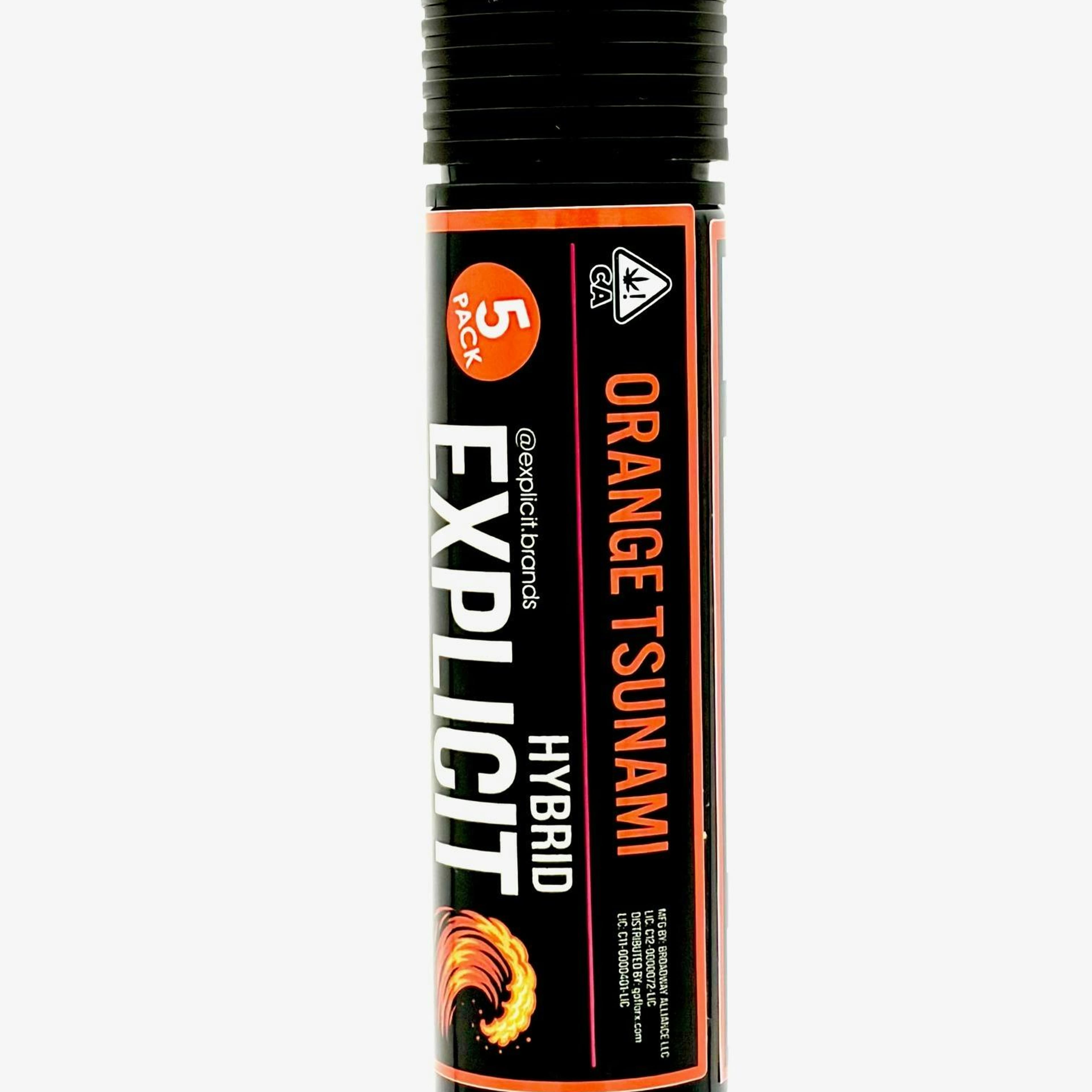 Orange Tsunami Infused Pre-roll 5pk- 5g - Explicit - - $25 - Flowers