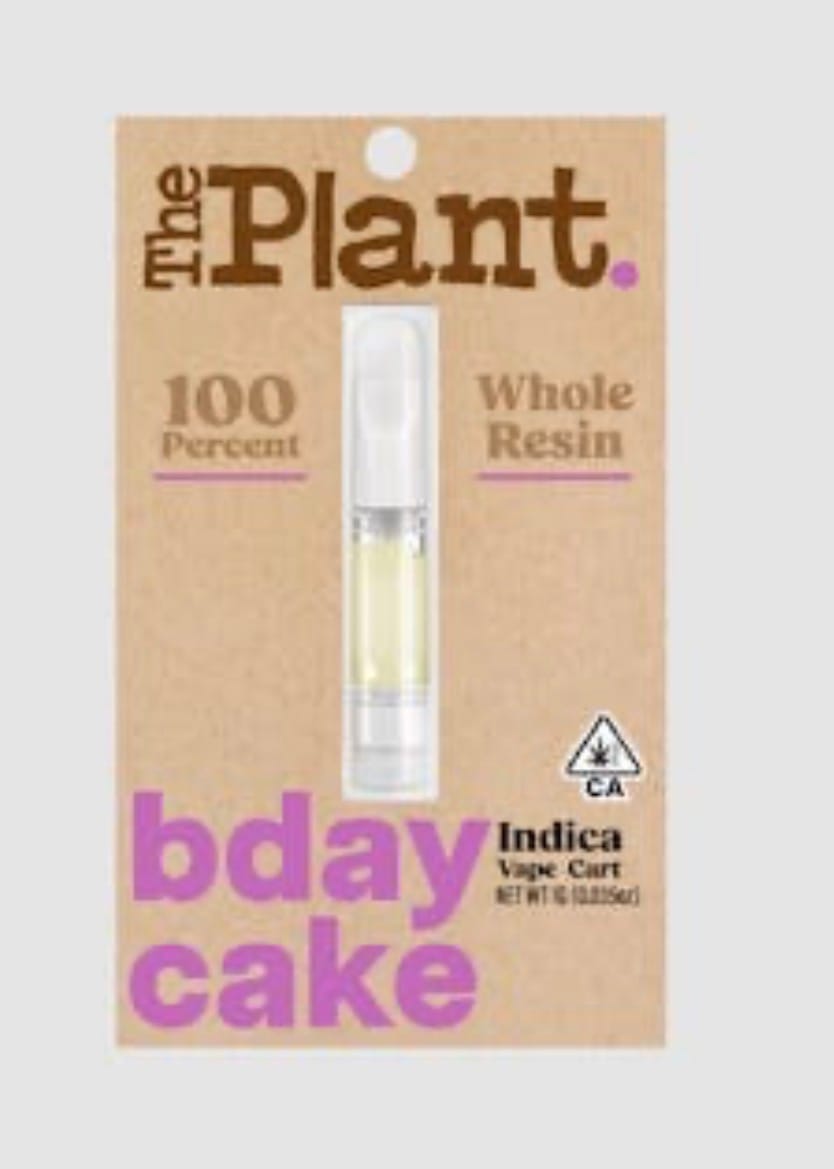 The Plant - B Day Cake - Whole Resin 1g - The Plant - The Plant - B Day Cake - Whole Resin 1g - $38 - 1g Vape Carts & Pods