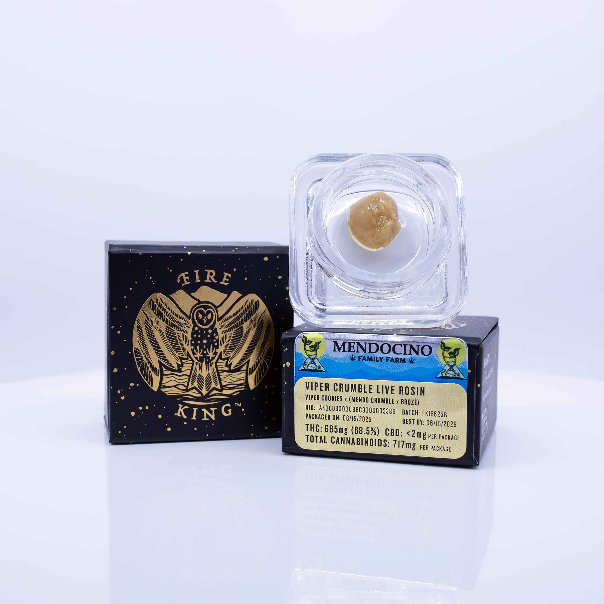 Viper Crumble - 1g Live Rosin - Fire King - 1g Rosin - Hybrid - $35 - Concentrates