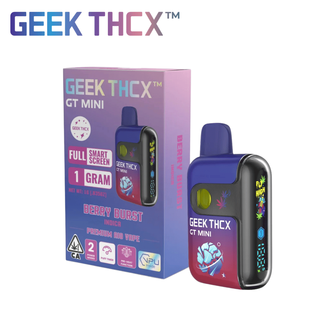 Geek THCX - Berry Burst - GT Mini Disposable - 1g - Geek THCX - Berry Burst - $24.99 - Disposable Vapes