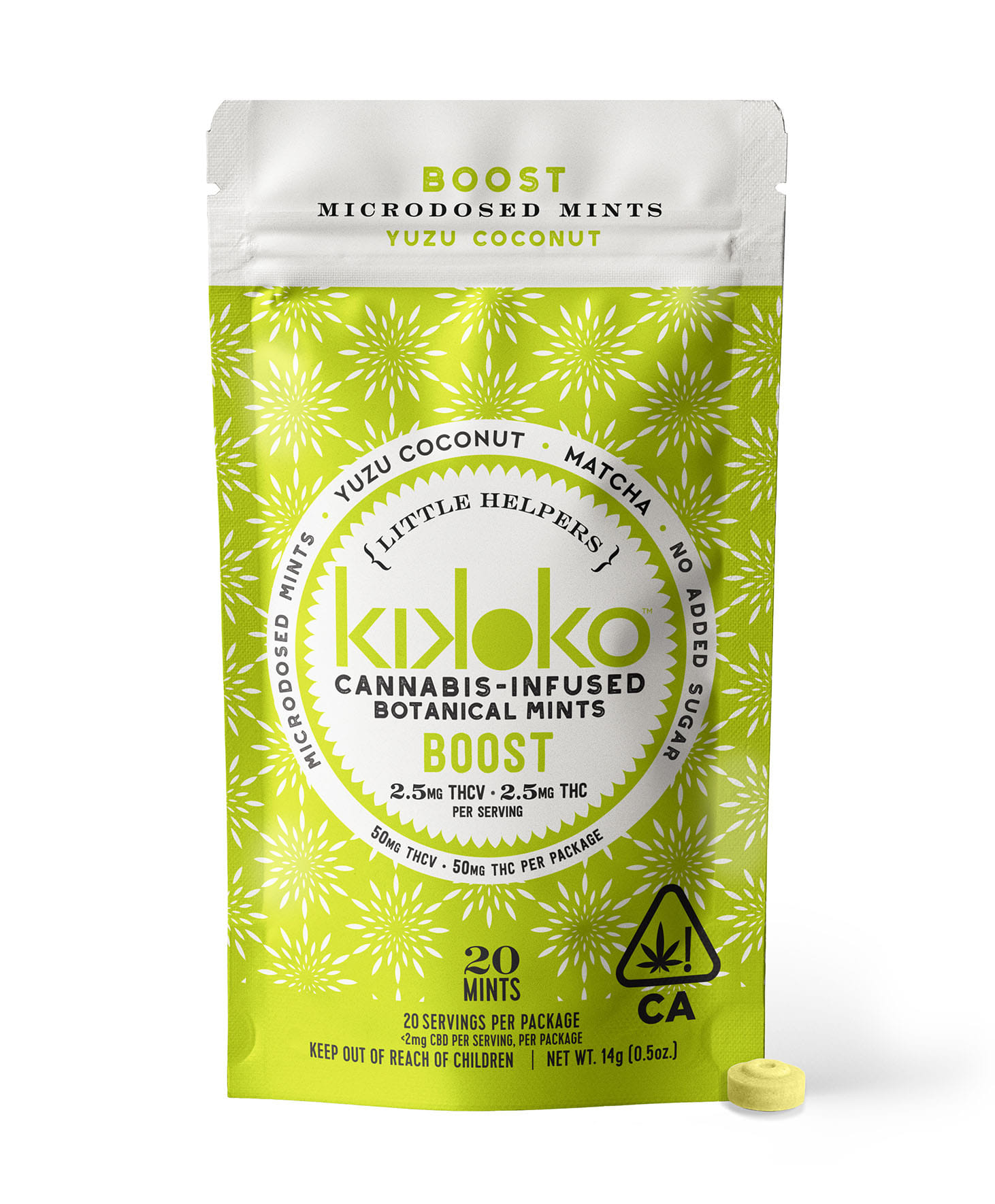 Little Helpers: Boost Mints THC/THCv 1:1 - Kikoko - 20 Piece - $22 - Edibles