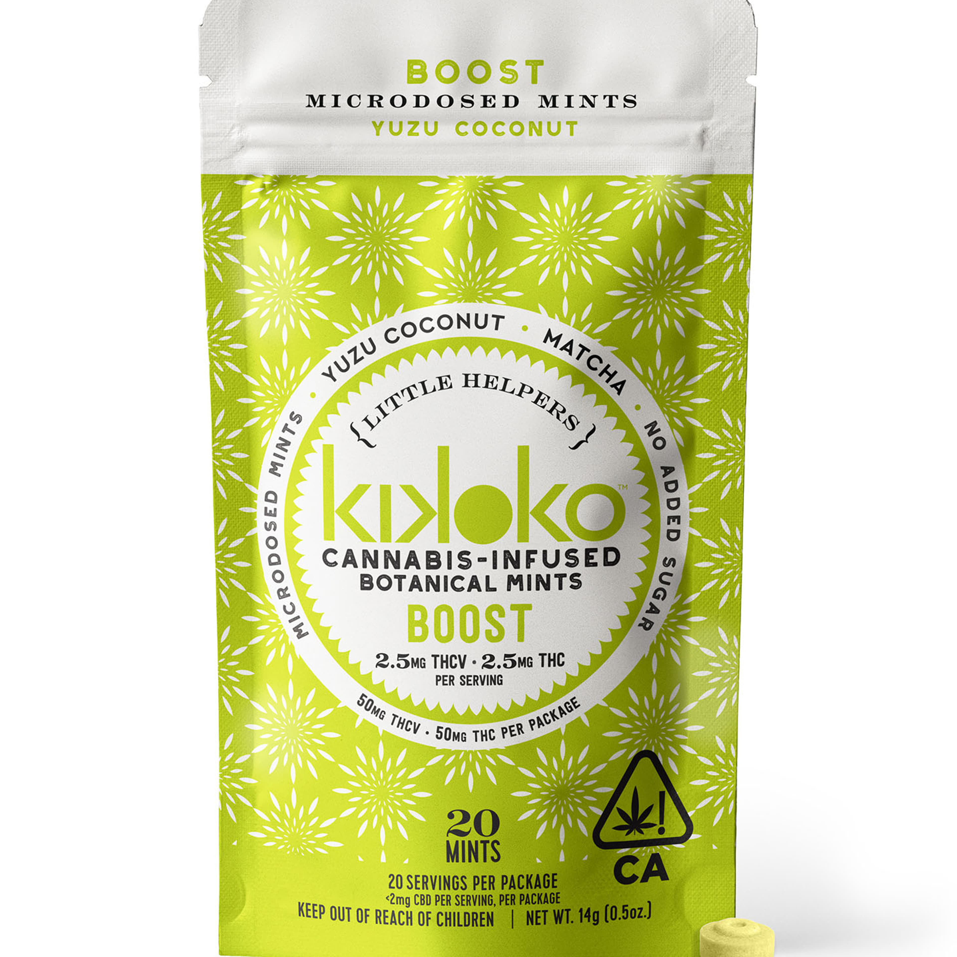 Little Helpers: Boost Mints THC/THCv 1:1 - Kikoko - 20 Piece - $22 - Edibles
