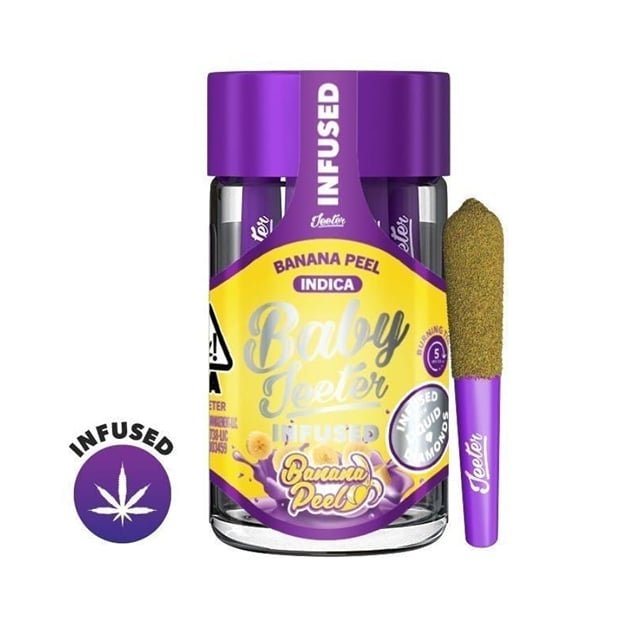 Baby Jeeter Infused Prerolls - Banana Peel (2.5g/5-pack Indica)
