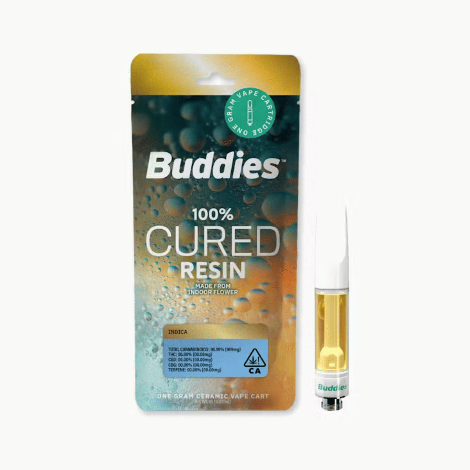 Permanent Marker Cured Resin Cart 1g - Buddies -  - $29 - Vapes