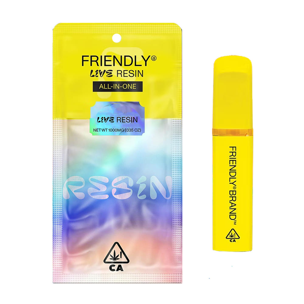 Golden Strawcherry (I) Live Resin - 1g AIO - Friendly Brand - Strawcherry (I) - $39.06 - Cartridges