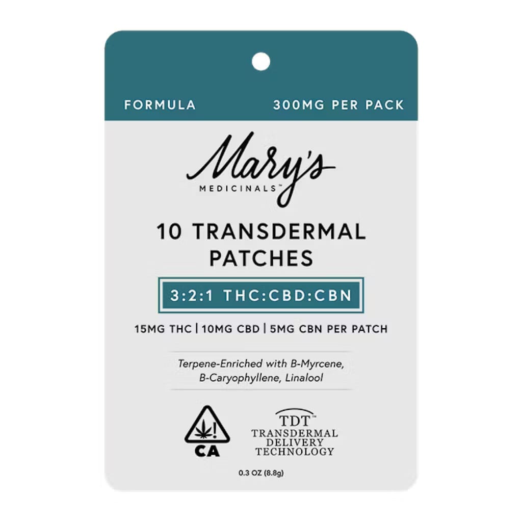 3:2:1 Formula Transdermal Patch - Mary's Medicinals - Patch Single - $14 - Topicals
