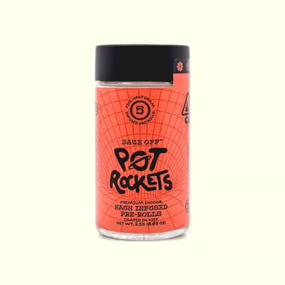 GMO 5pk Infused POT ROCKETS - Daze Off -  - $27.50 - Pre-Rolls