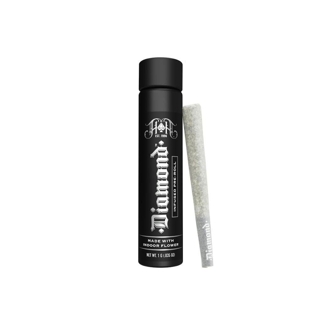 Lemonberry Lantz - 1g Infused Diamond Pre Roll - Heavy Hitters - 1g PR - Hybrid - $23 - Infused Preroll