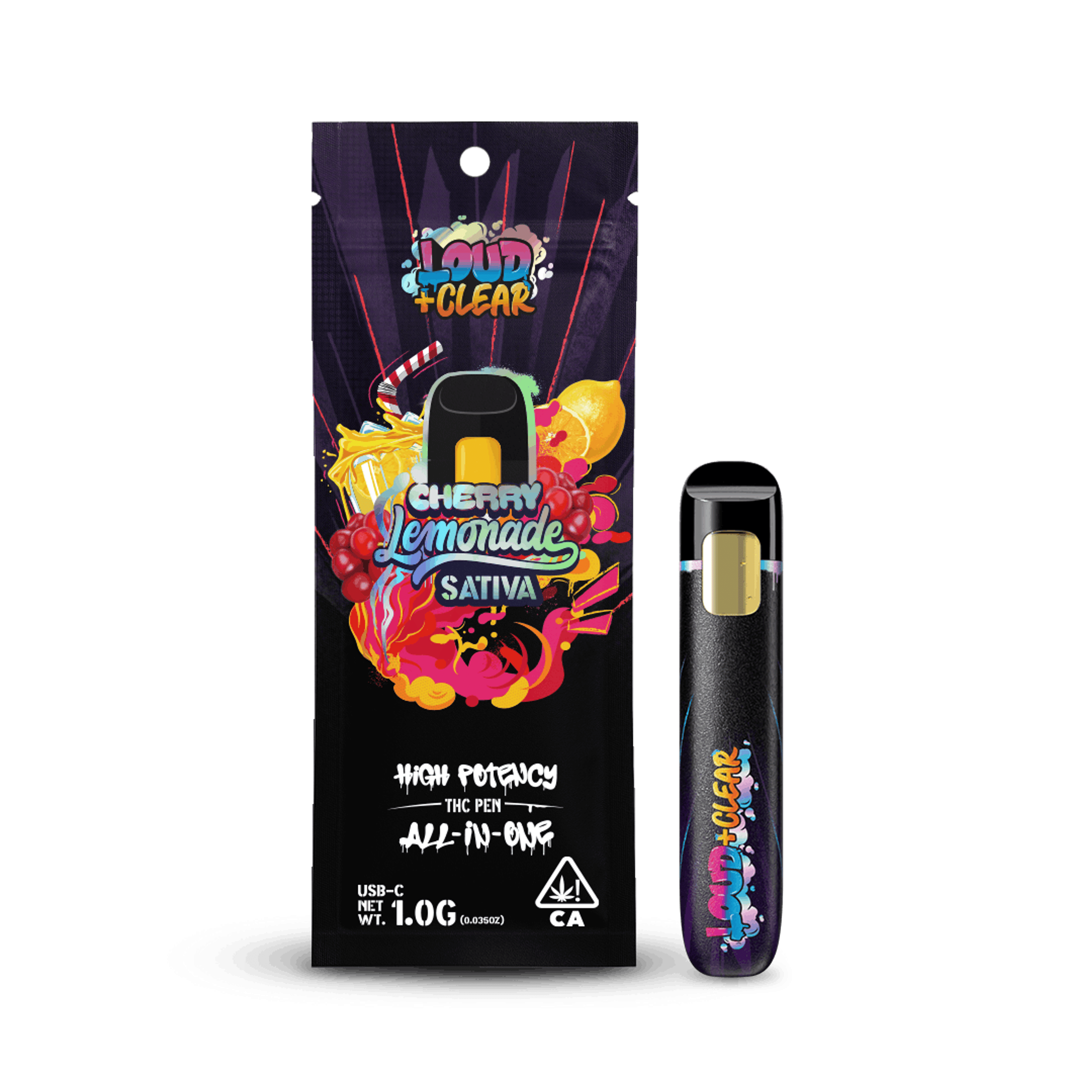 Cherry Lemonade All-in-One - 1g - LOUD+CLEAR - - $25.75 - Vape