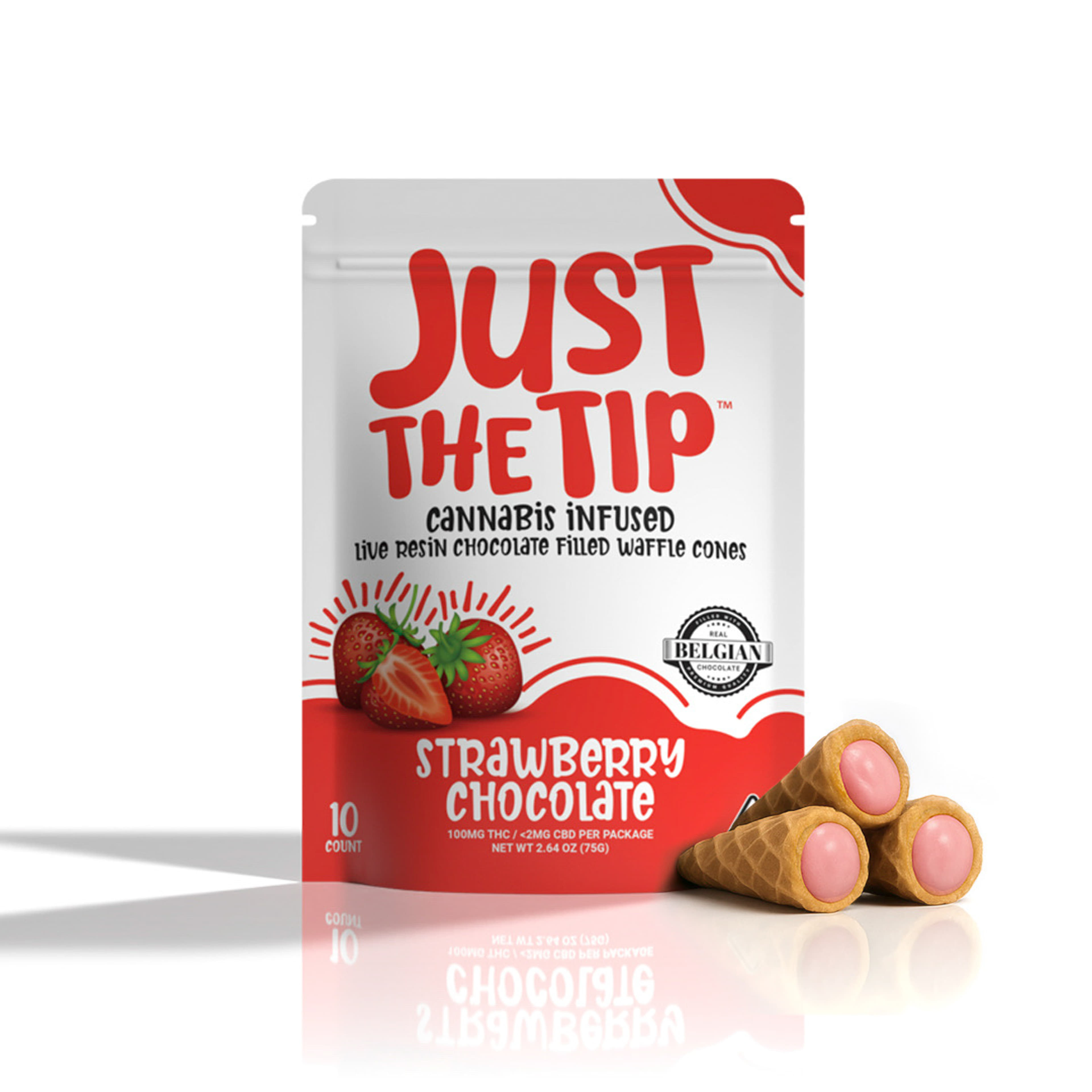 STRAWBERRY CHOCOLATE 10P JUST THE TIP - DAY DREAMERS - - $15 - Edibles