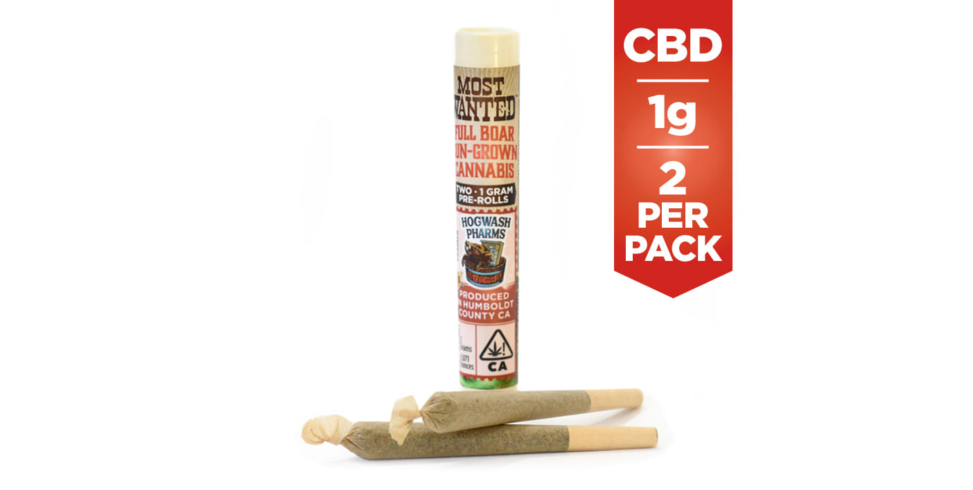 Harla Tsu Sativa - 1g CBD Prerolls (2g-2pk) - Most Wanted - 2pk CBD Pre roll - Sativa - $12 - Pre-Roll Packs