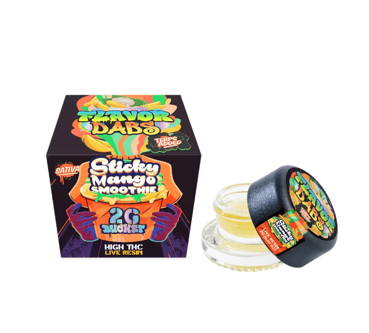 Sticky Mango Smoothie Dabs - 2g Live Resin - Loud+Clear - 2g Sativa Live Resin - $40 - Concentrates
