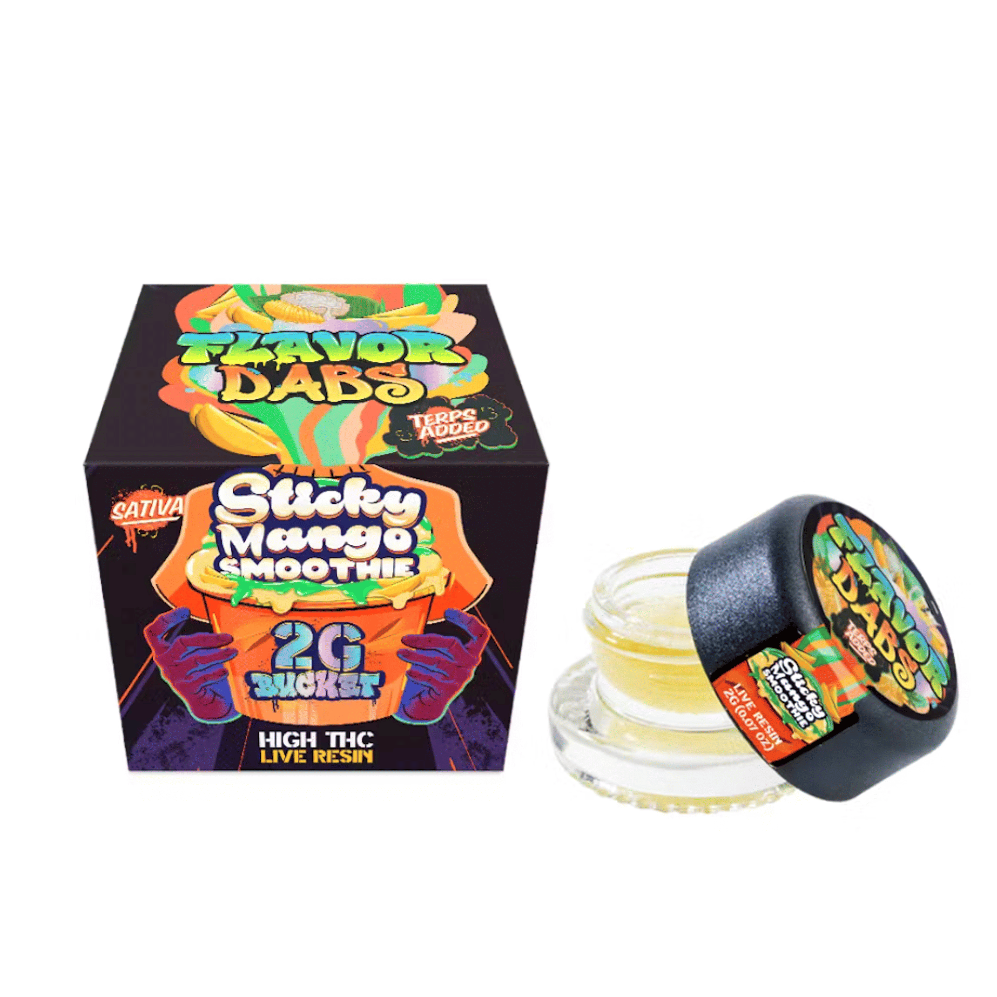 Sticky Mango Smoothie Dabs - 2g Live Resin - Loud+Clear - 2g Sativa Live Resin - $40 - Concentrates