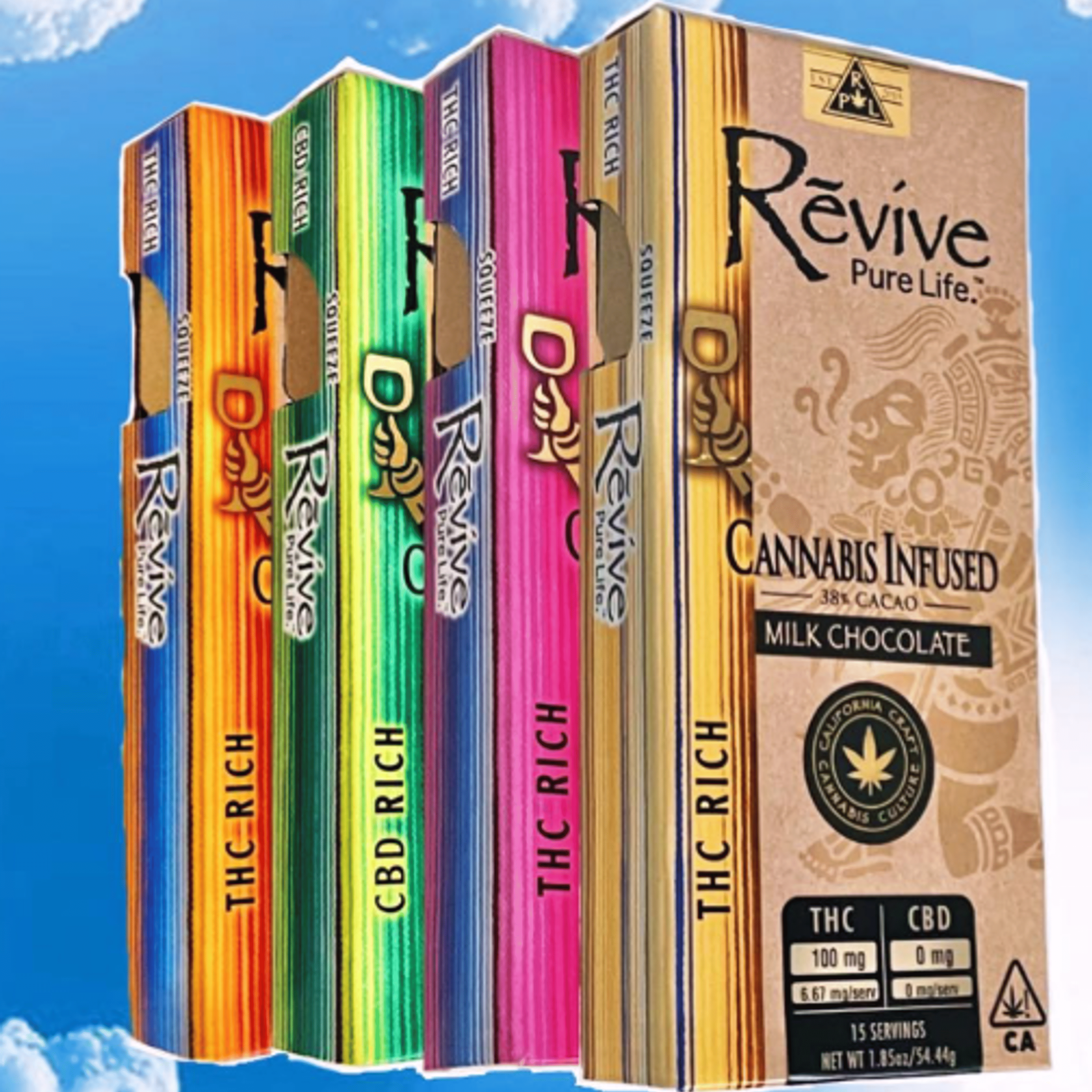 Revive Chocolate Bar - Revive Organics - Milk - $30 - Edibles