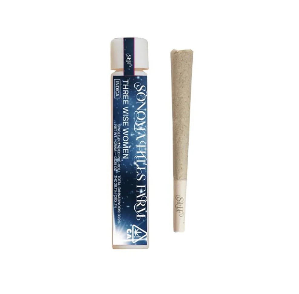 THREE WISE WOMEN 1G PREROLL - Sonoma Hills Farm -  - $10 - Pre-Rolls