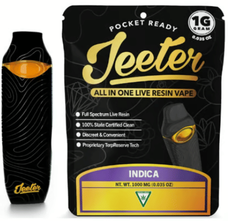 Indigo All In One Live Resin Vape - 1g - Jeeter -  - $38.75 - Disposables