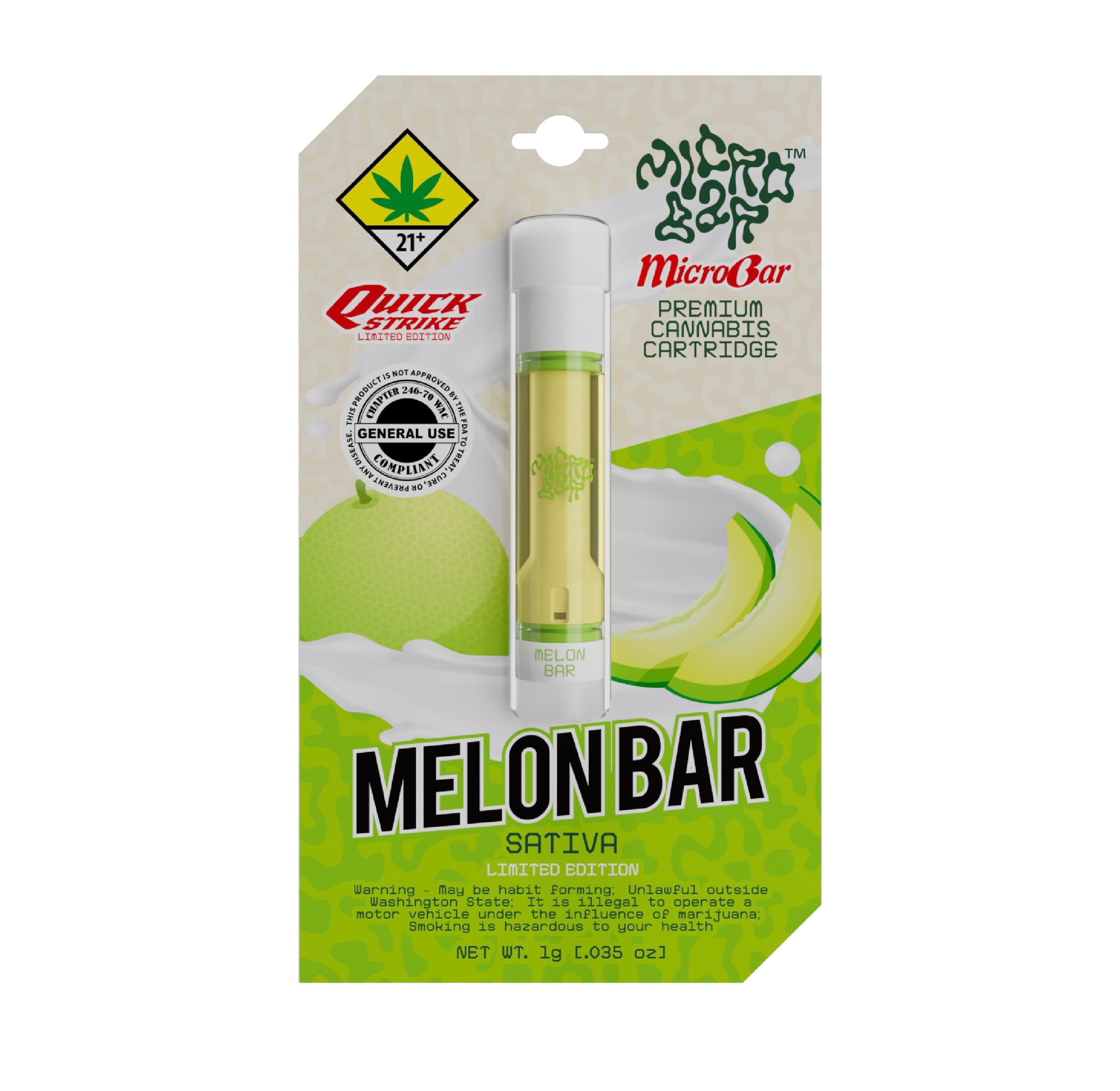 1G MELON BAR Cartridge - MicroBar -  - $20.05 - Vaporizer