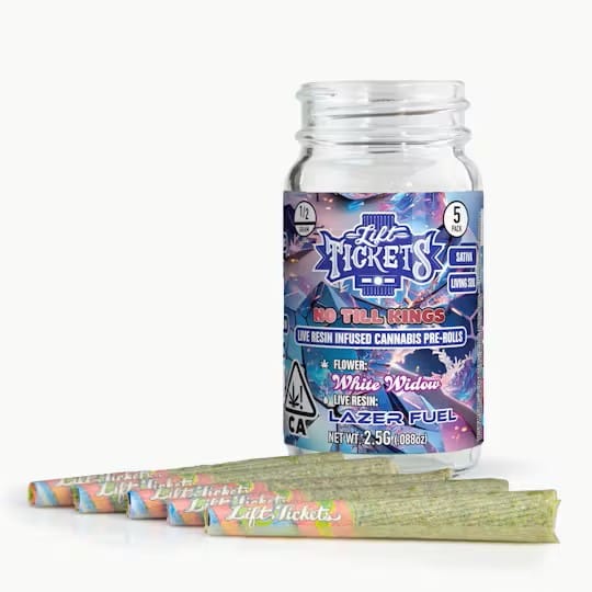 Lazer Fuel (No Till Kings) Live Resin Infused Pre-Roll 5-Pack - 2.5g - Lift Tickets -  - $38 - Infused Pre-Rolls