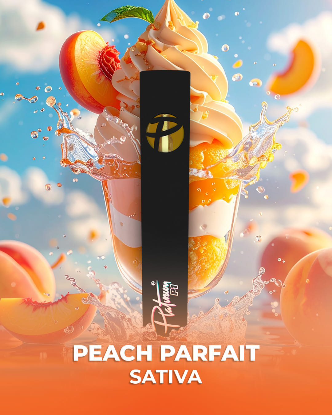 Peach Parfait Live 1g Disposable - Platinum Vape -  - $15.85 - Vapes