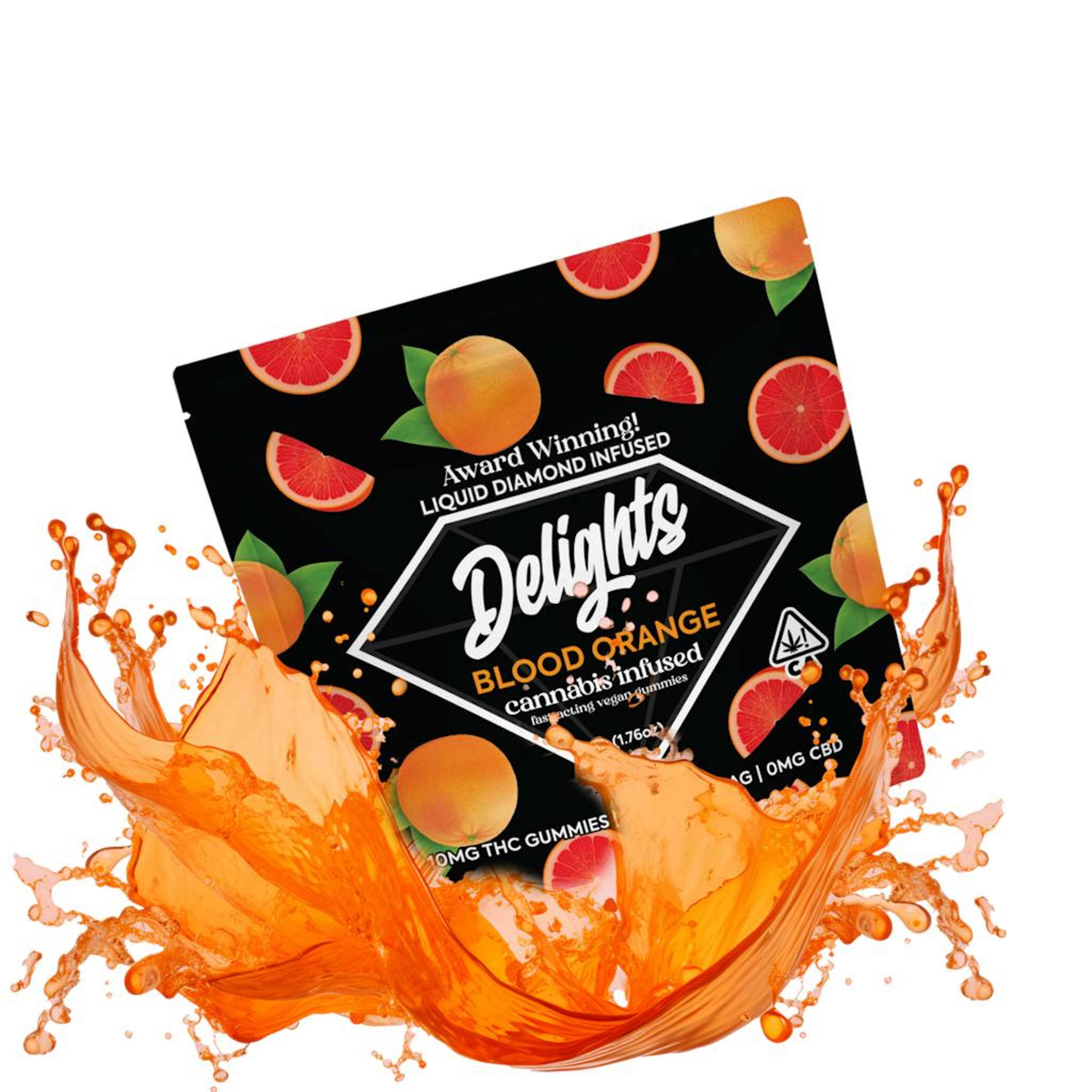 BLOOD ORANGE LIQUID DIAMONDS GUMMIES - DAB DADDY - - $6 - Edibles