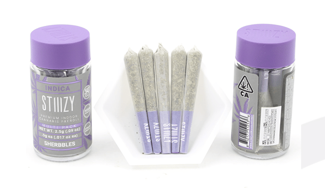 STIIIZY Naked Preroll 5pk | 2.5g - Sherbbles