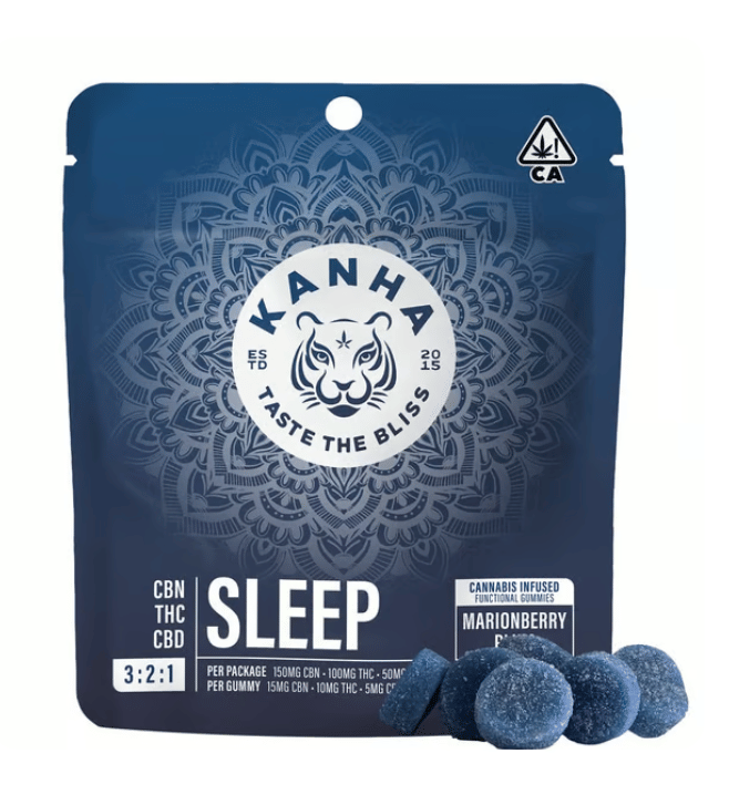 KANHA Nano -  Marionberry Plum Sleep Gummies 3:2:1 - 150mg CBN / 100mg THC / 50mg CBD - Kanha -  - $19.99 - Edibles