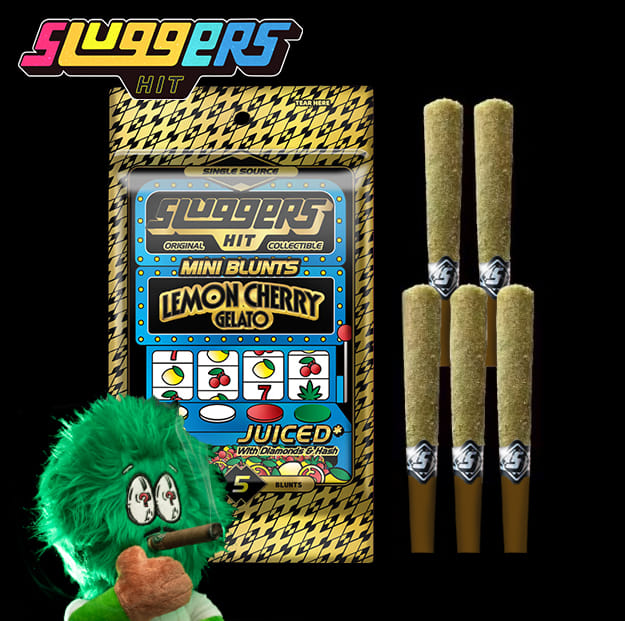 Sluggers - Lemon Cherry Gelato - Infused Mini Blunts (5 Pack) - 3.5g - Sluggers - Mini Blunts - 5 Pack - $39.99 - Blunts