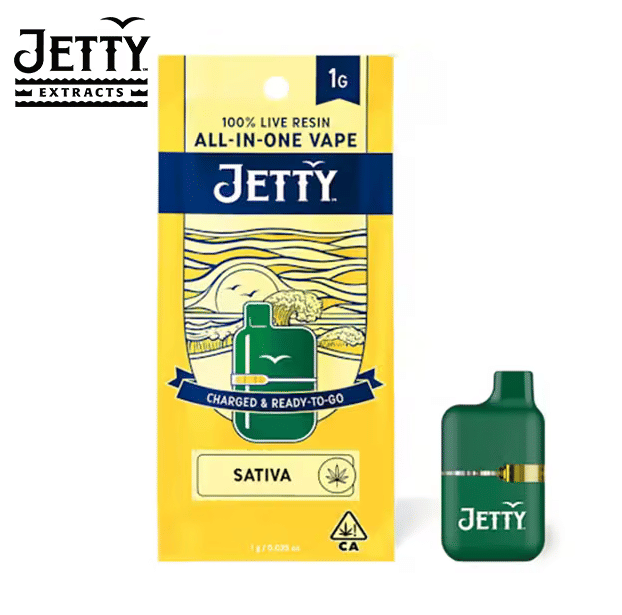 Jetty - Sour Strawberry - Live Resin AIO - 1g - Jetty Extracts - AIO Sour Straw. - $35.99 - Disposable Vapes