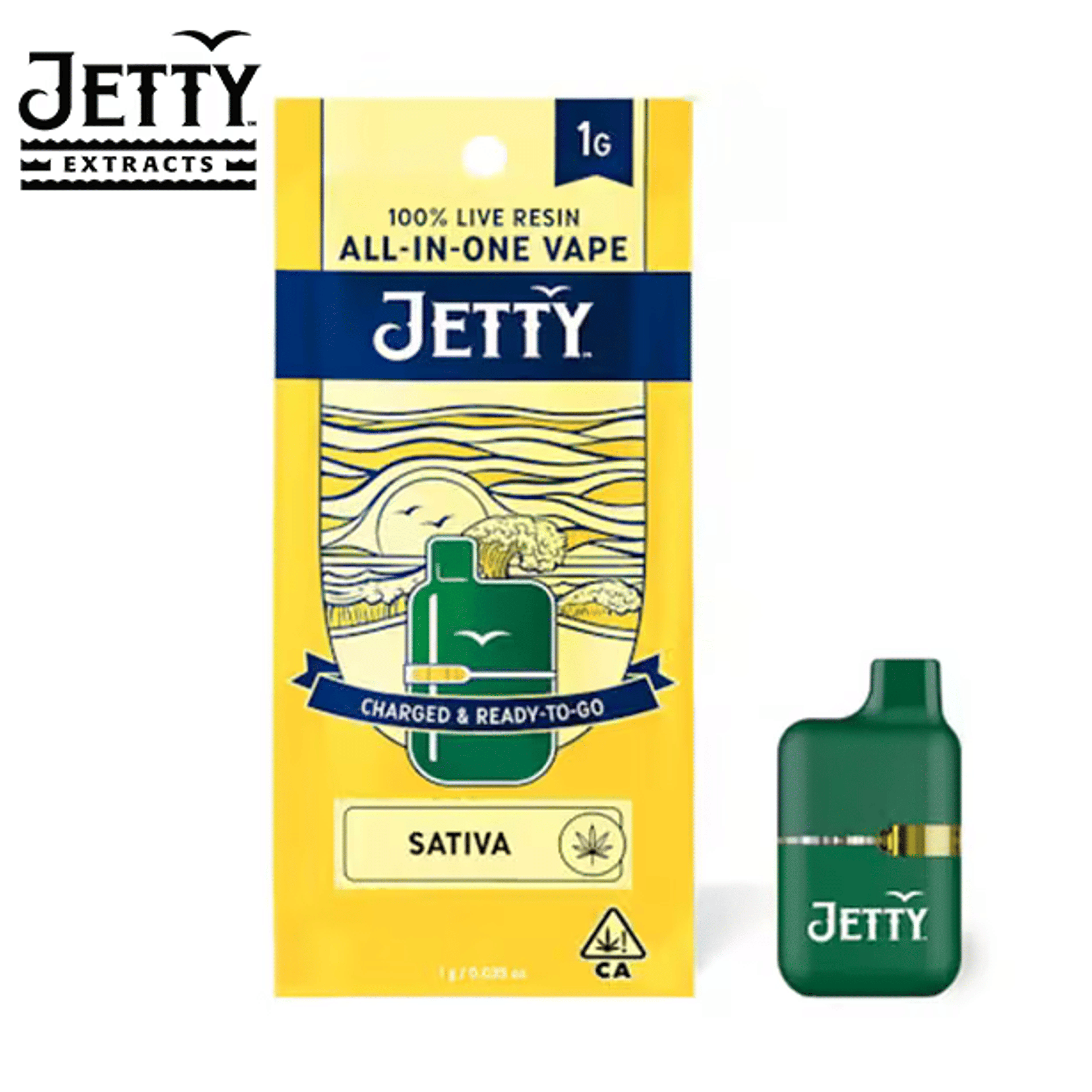 Jetty - Sour Strawberry - Live Resin AIO - 1g - Jetty Extracts - AIO Sour Straw. - $35.99 - Disposable Vapes