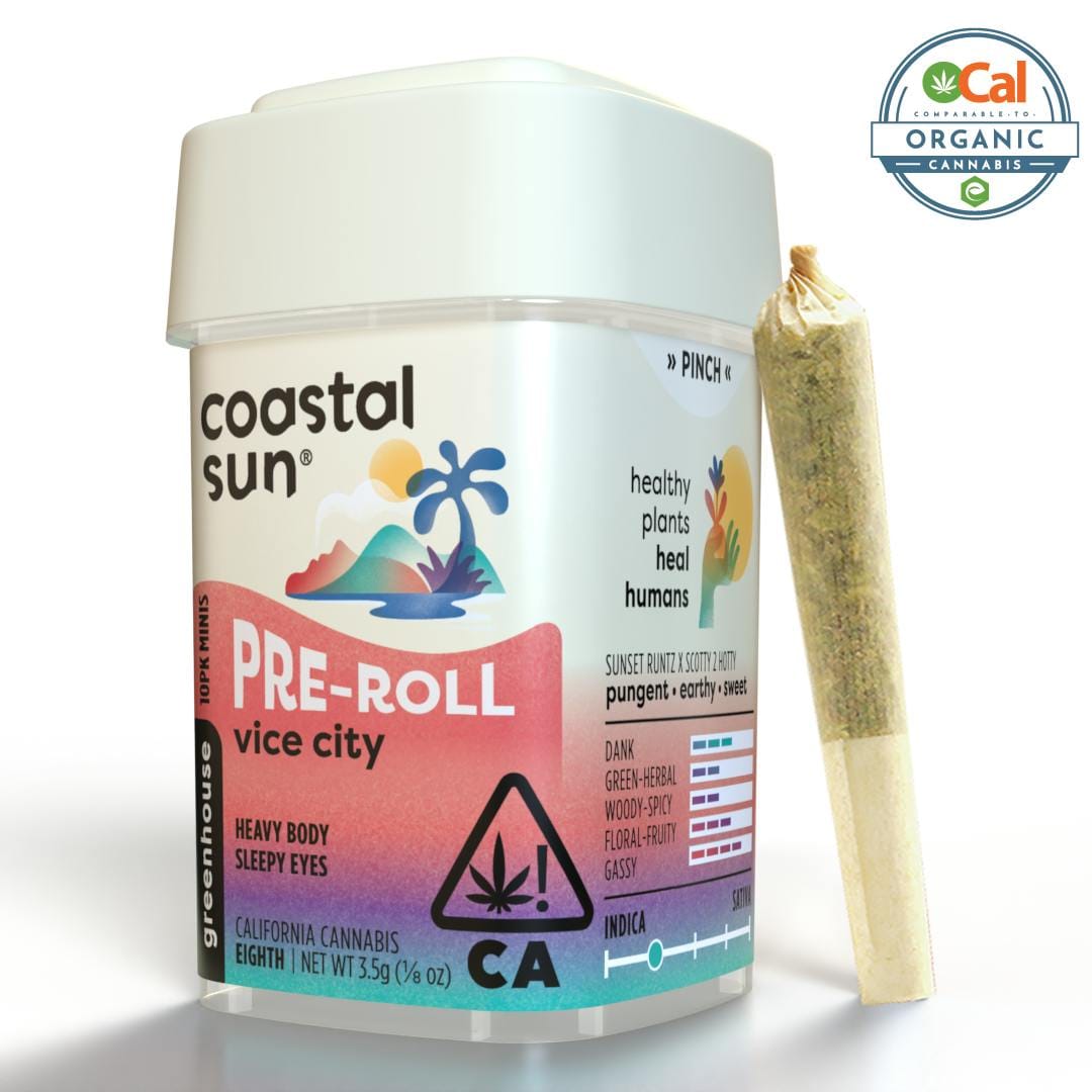 10pk VICE CITY Prerolls - Coastal Sun -  - $22.50 - Pre-Rolls