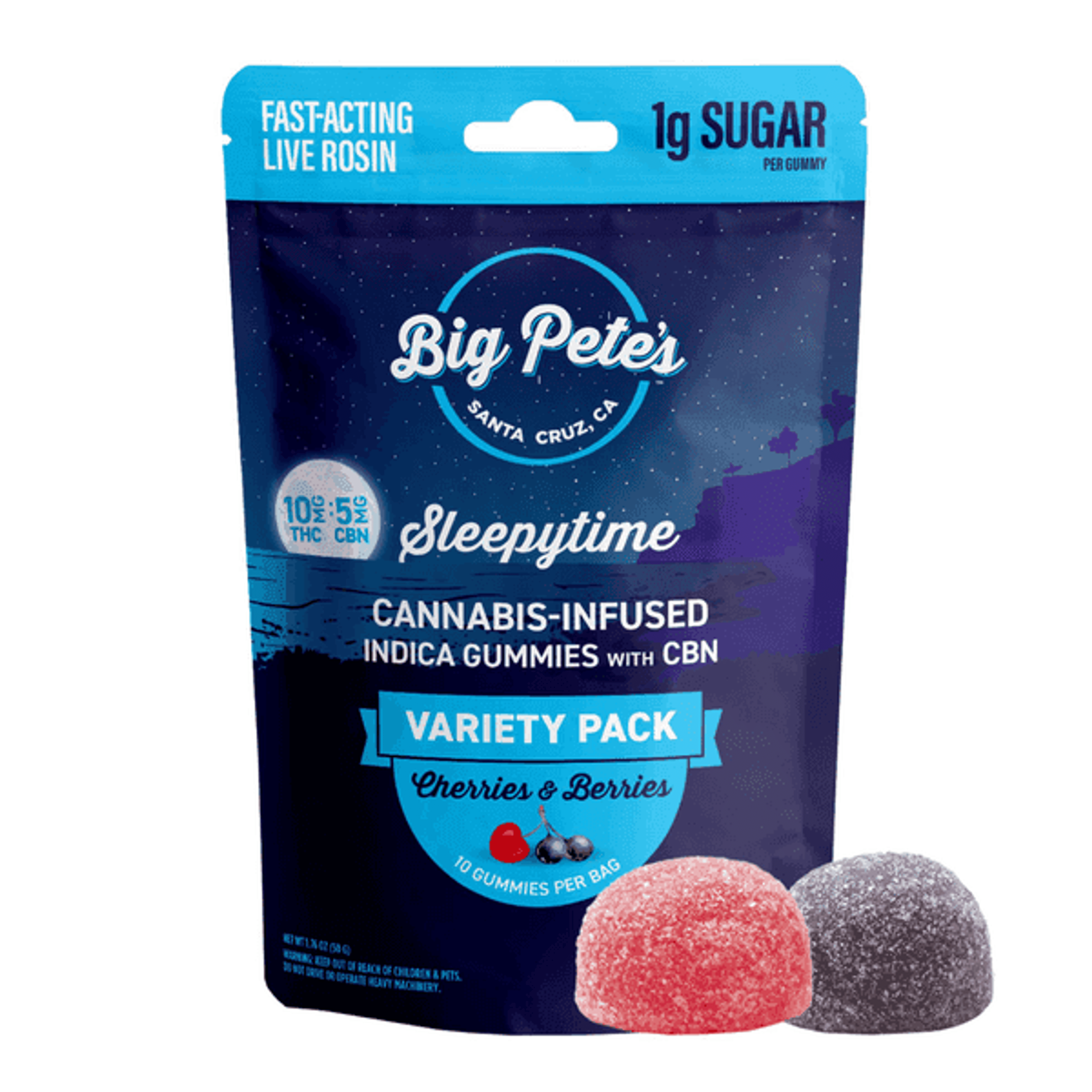 ***Cherries & Berries 2:1 - 100mg Gummies - Big Pete's - Gummy - Indica - $18 - Gummies
