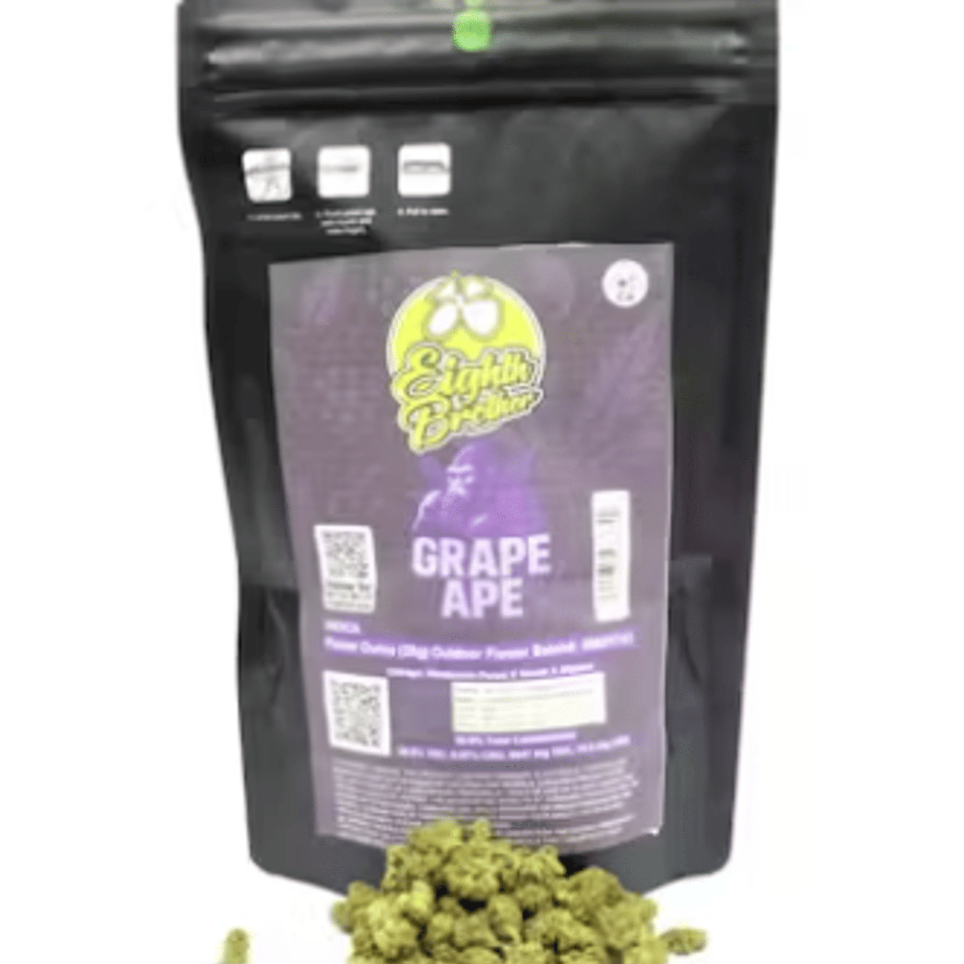 Grape Ape Smalls - 28g - Eighth Brother - Indica - 1 oz - $38 - Flower (Full Ounces)