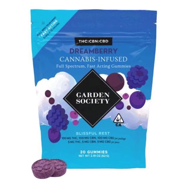 DREAMBERRY 5:5:5 CBD:CBN:THC GUMMIES | BLISSFUL REST | GARDEN SOCIETY